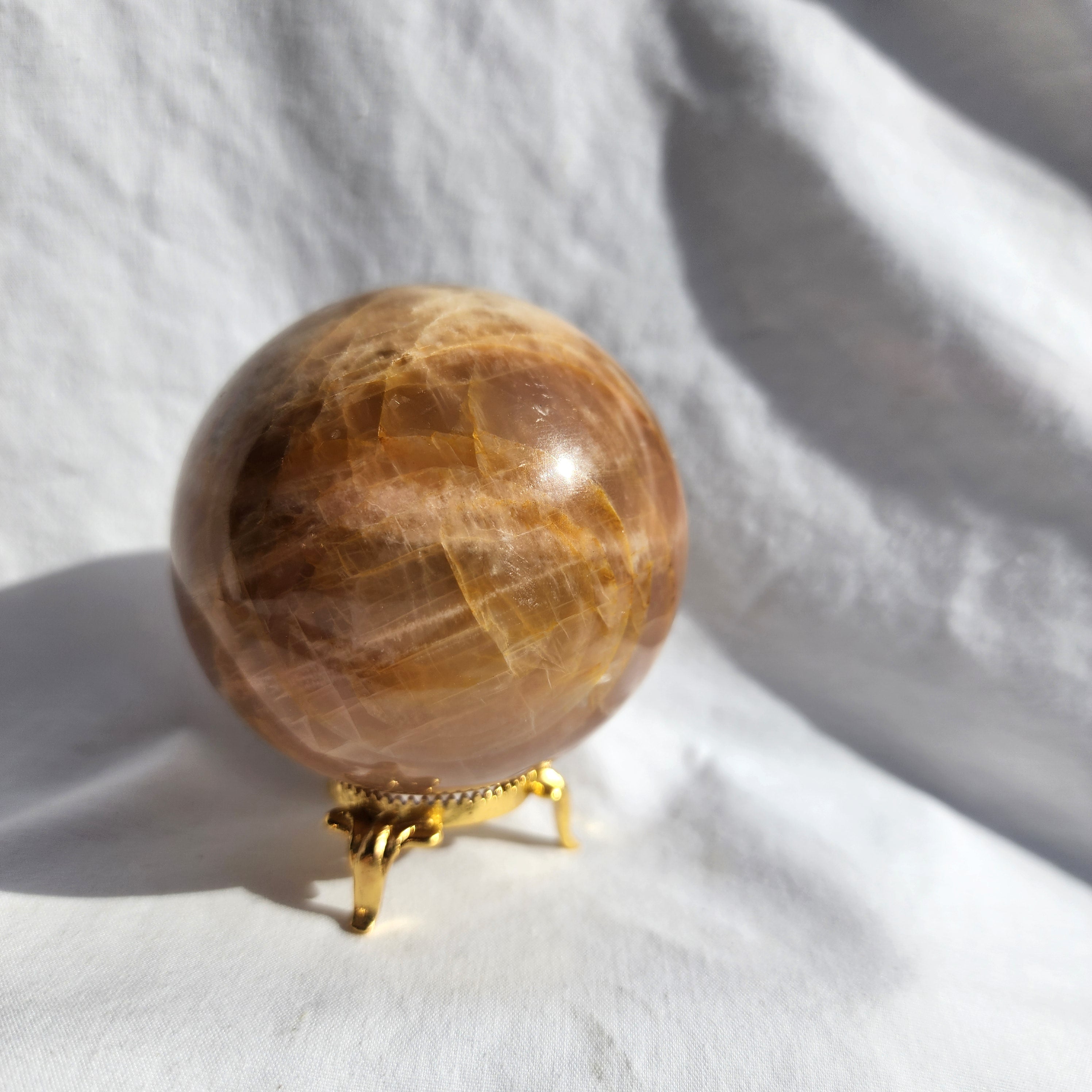 Peach Moonstone Sphere