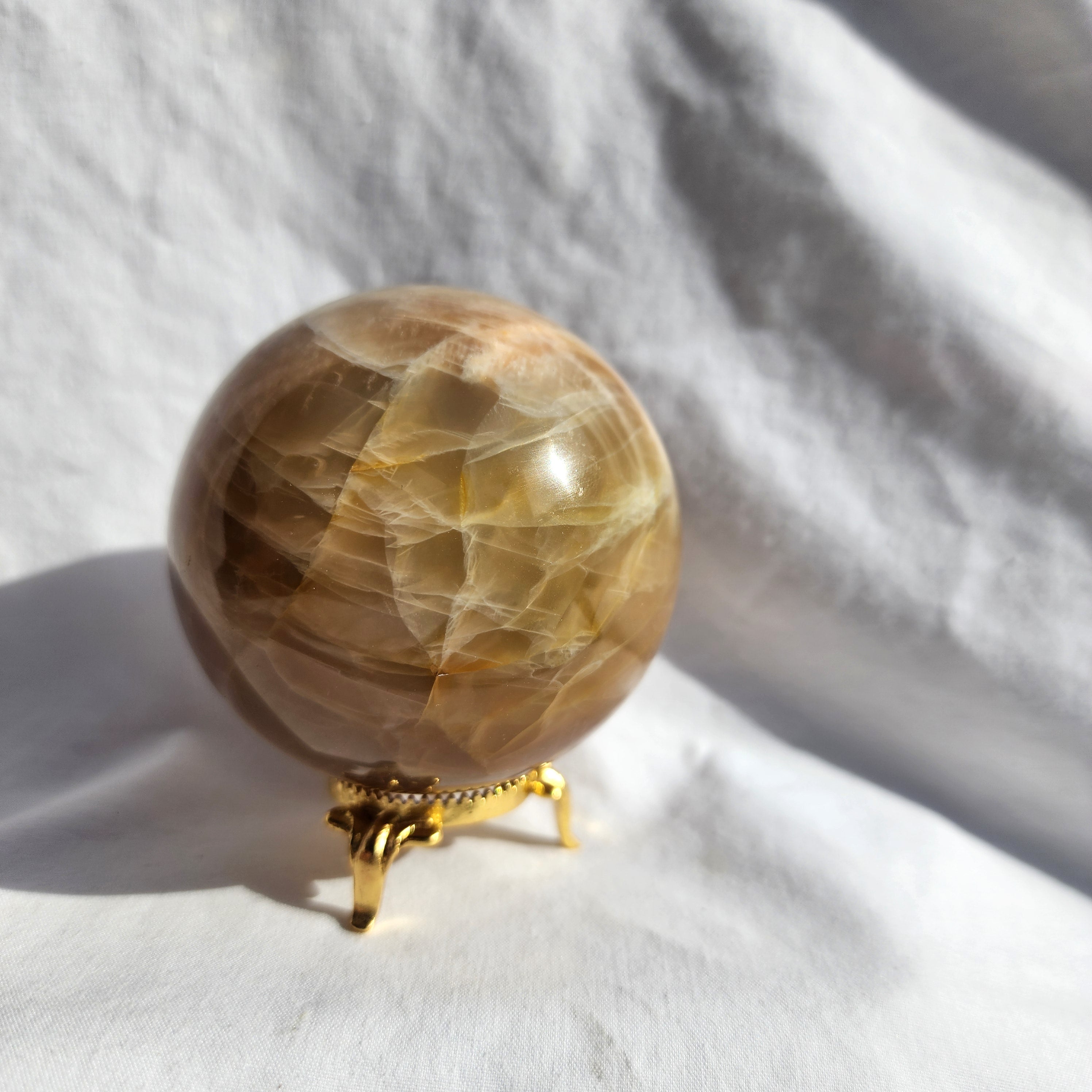 Peach Moonstone Sphere