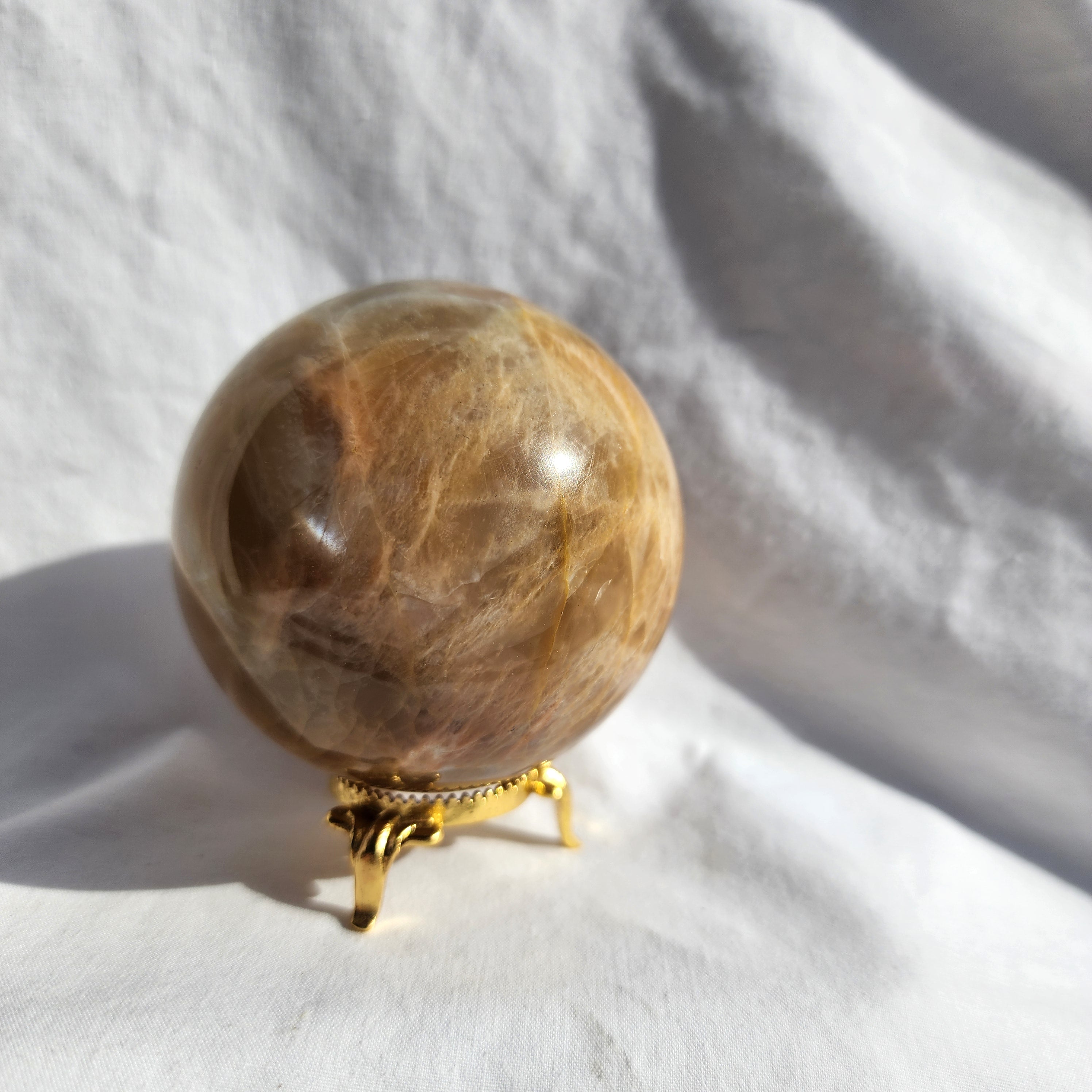 Peach Moonstone Sphere