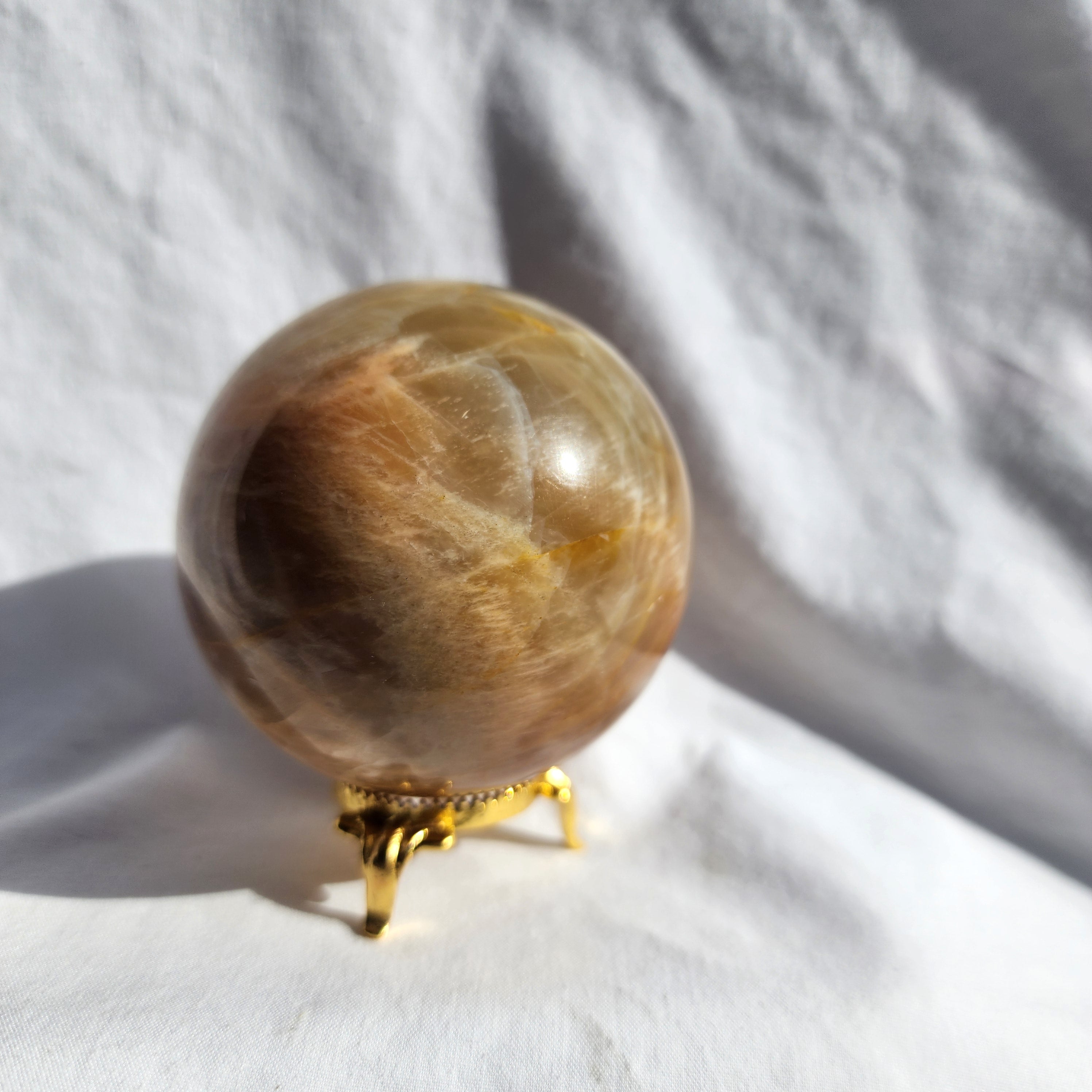 Peach Moonstone Sphere
