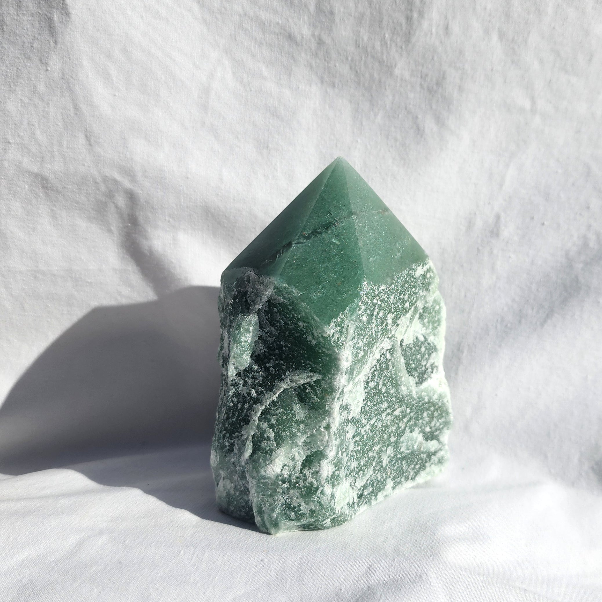 Green Aventurine Flat Base Polished Point