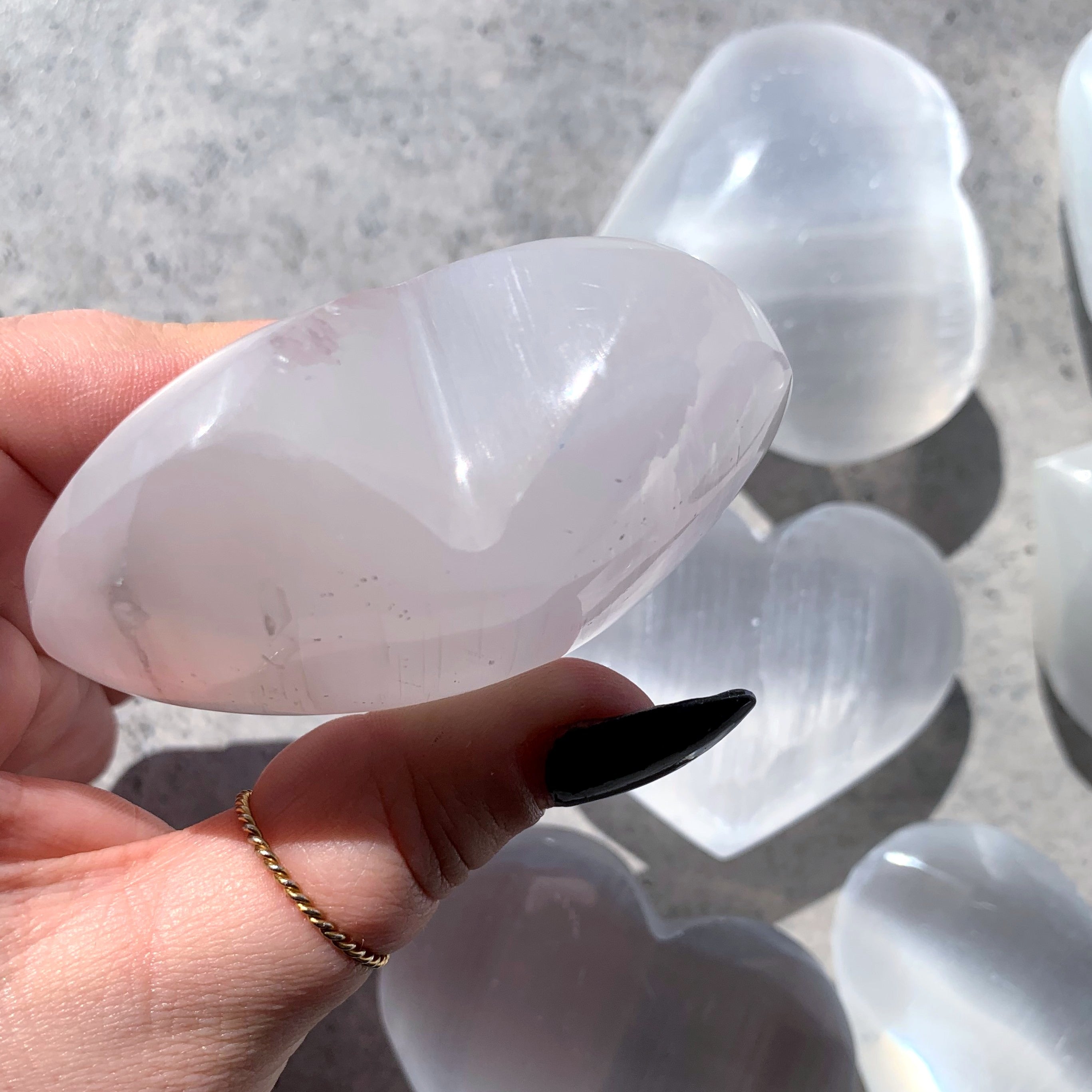 Selenite Heart | Large
