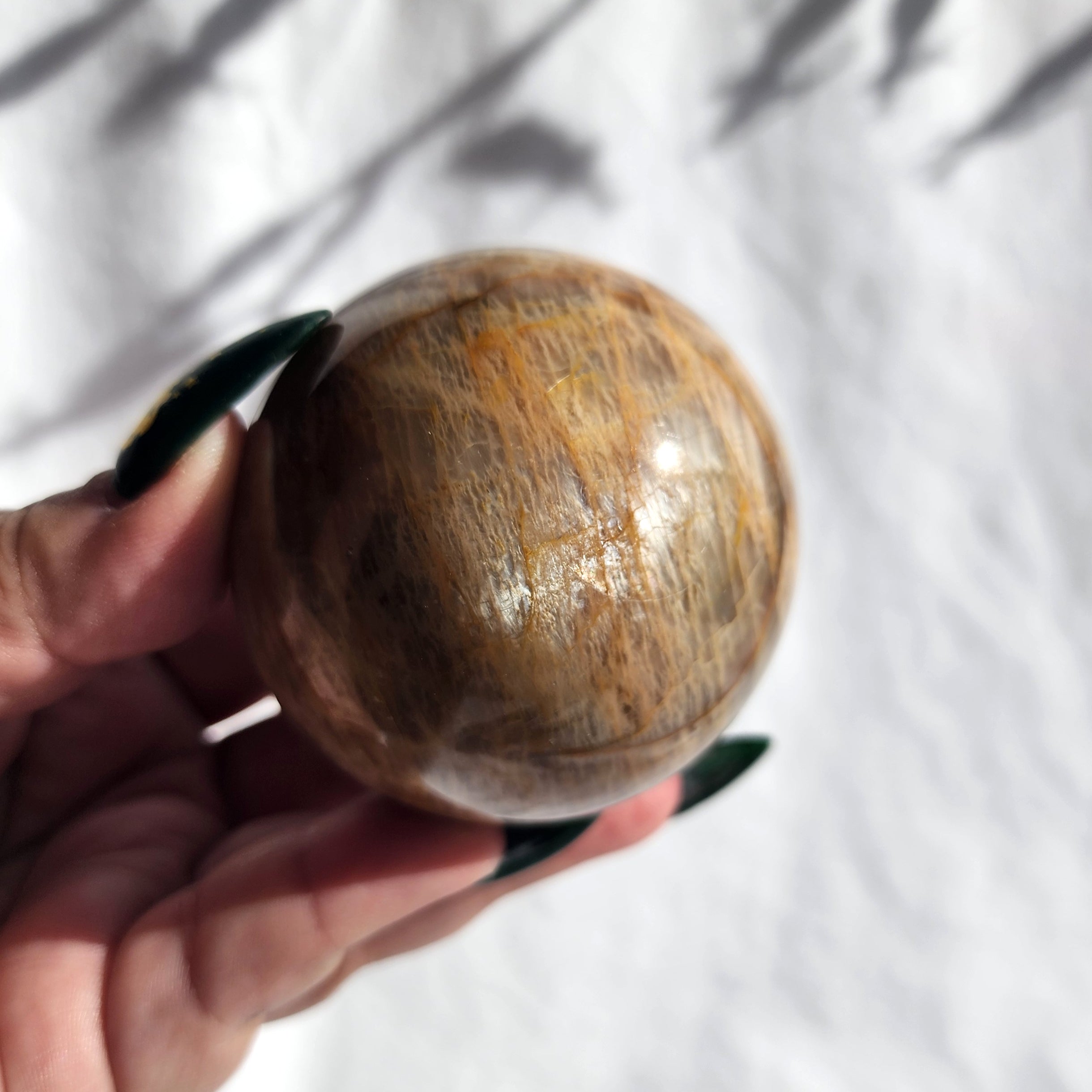 Peach Moonstone Sphere