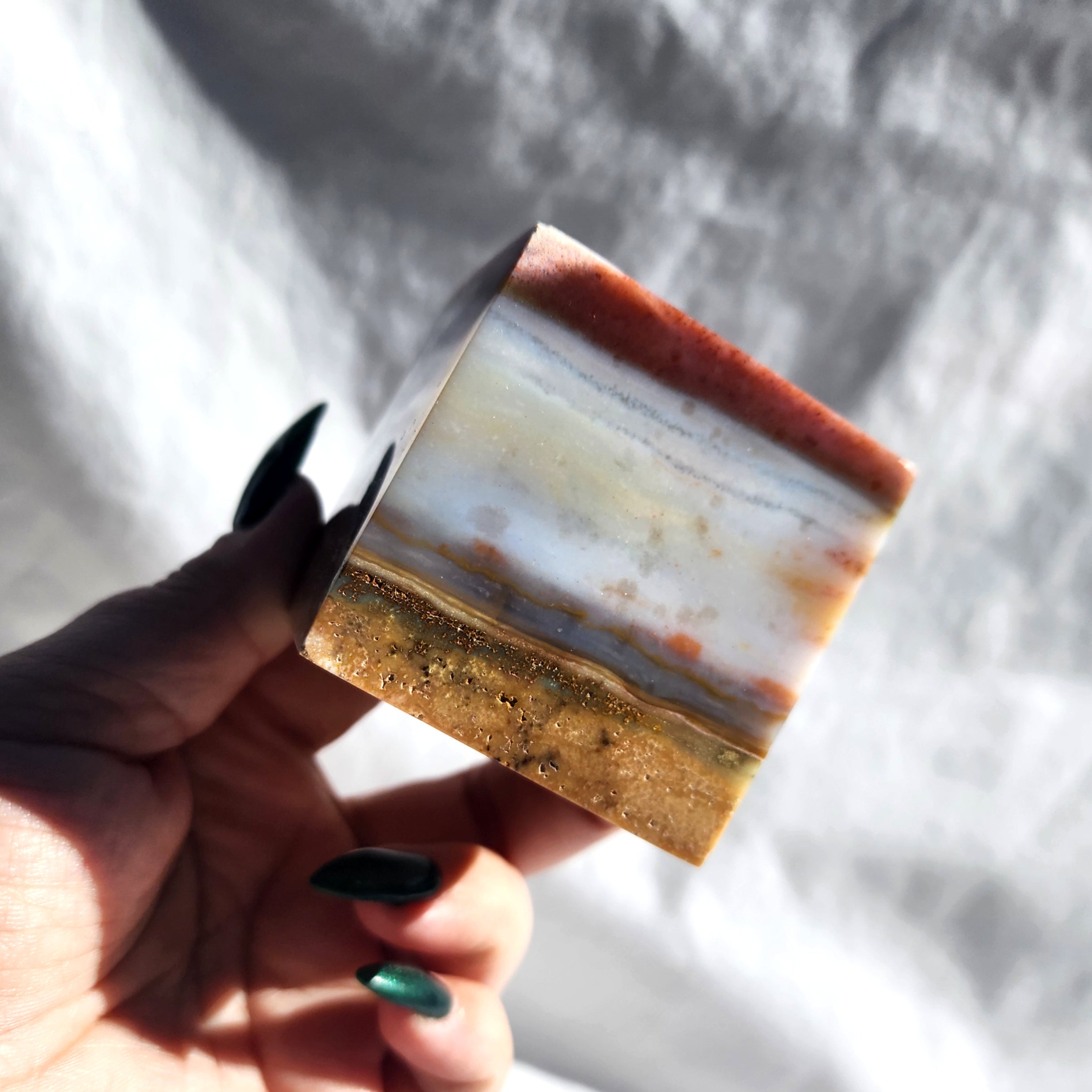 Ocean Jasper Cube