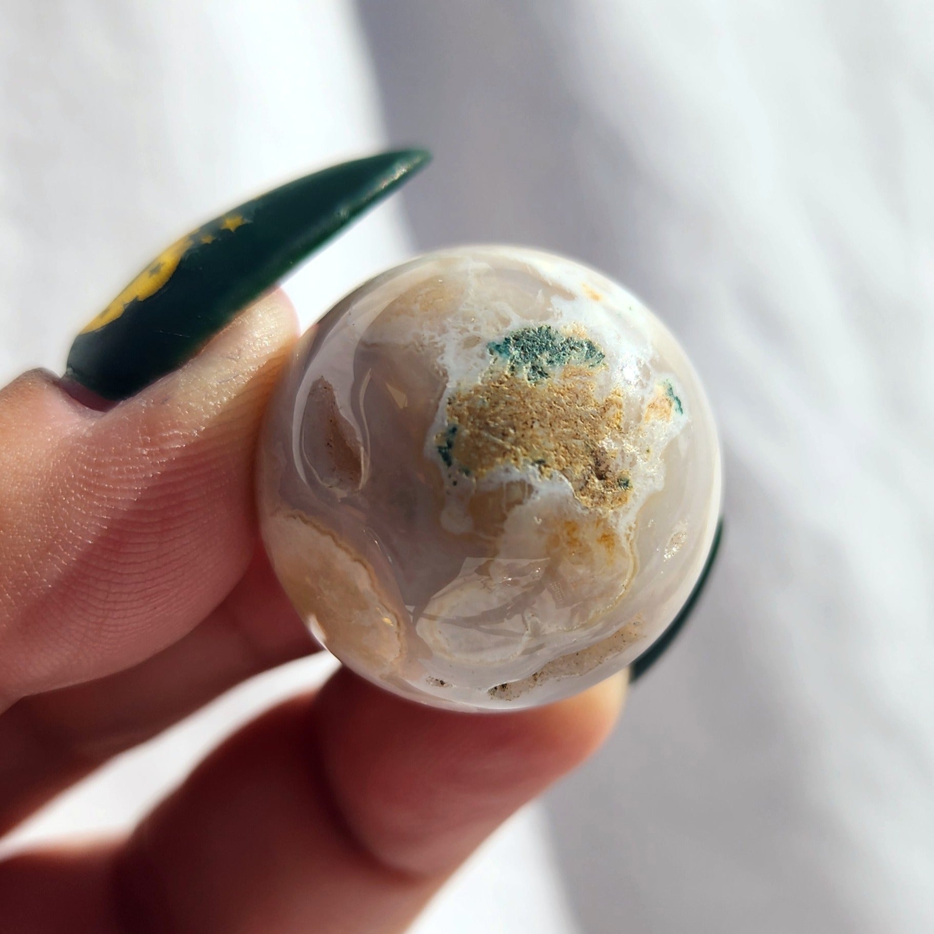 Flower Agate Mini Sphere
