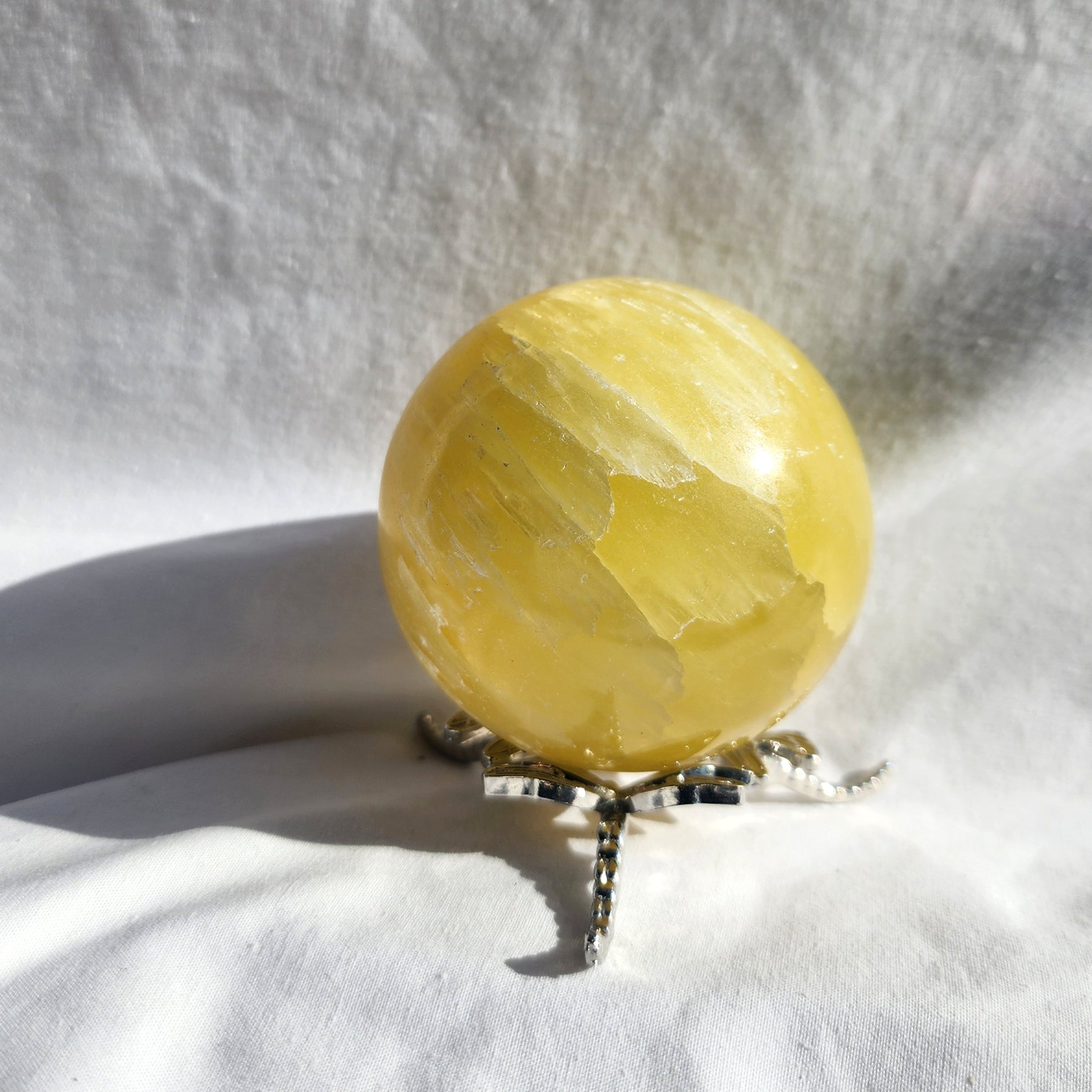 Lemon Calcite Sphere