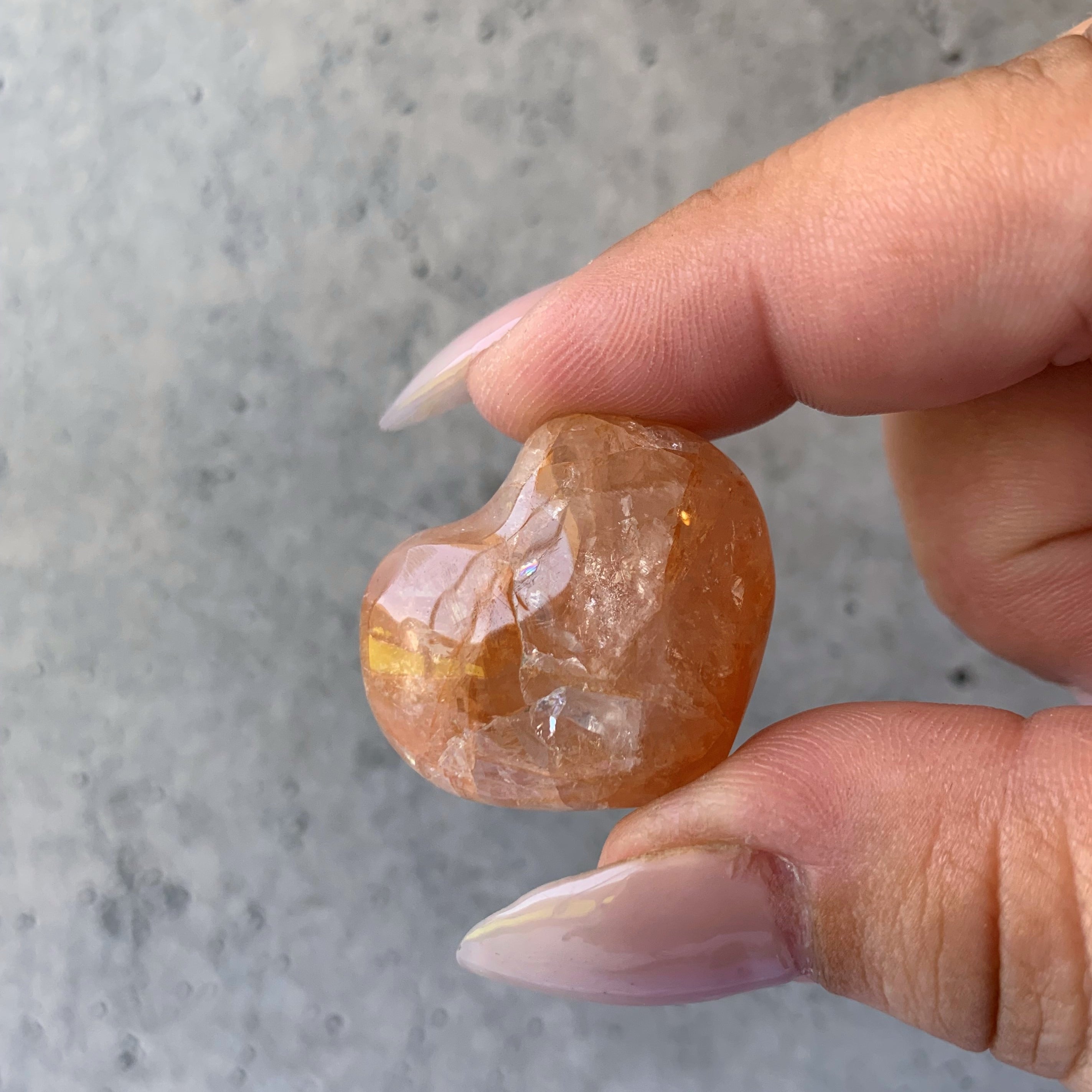 Fire Quartz Heart | Small
