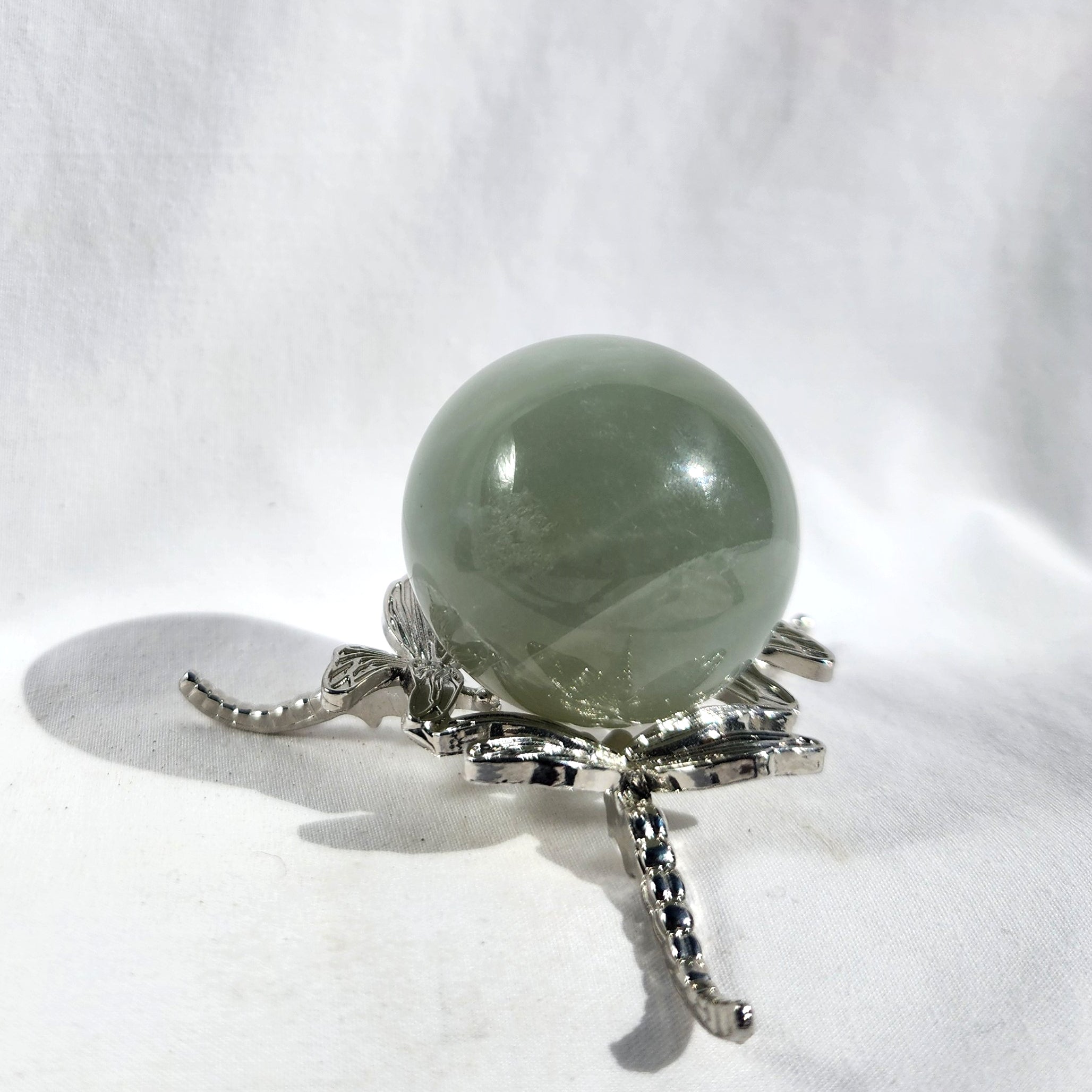 Silky Sage Green Moonstone Sphere