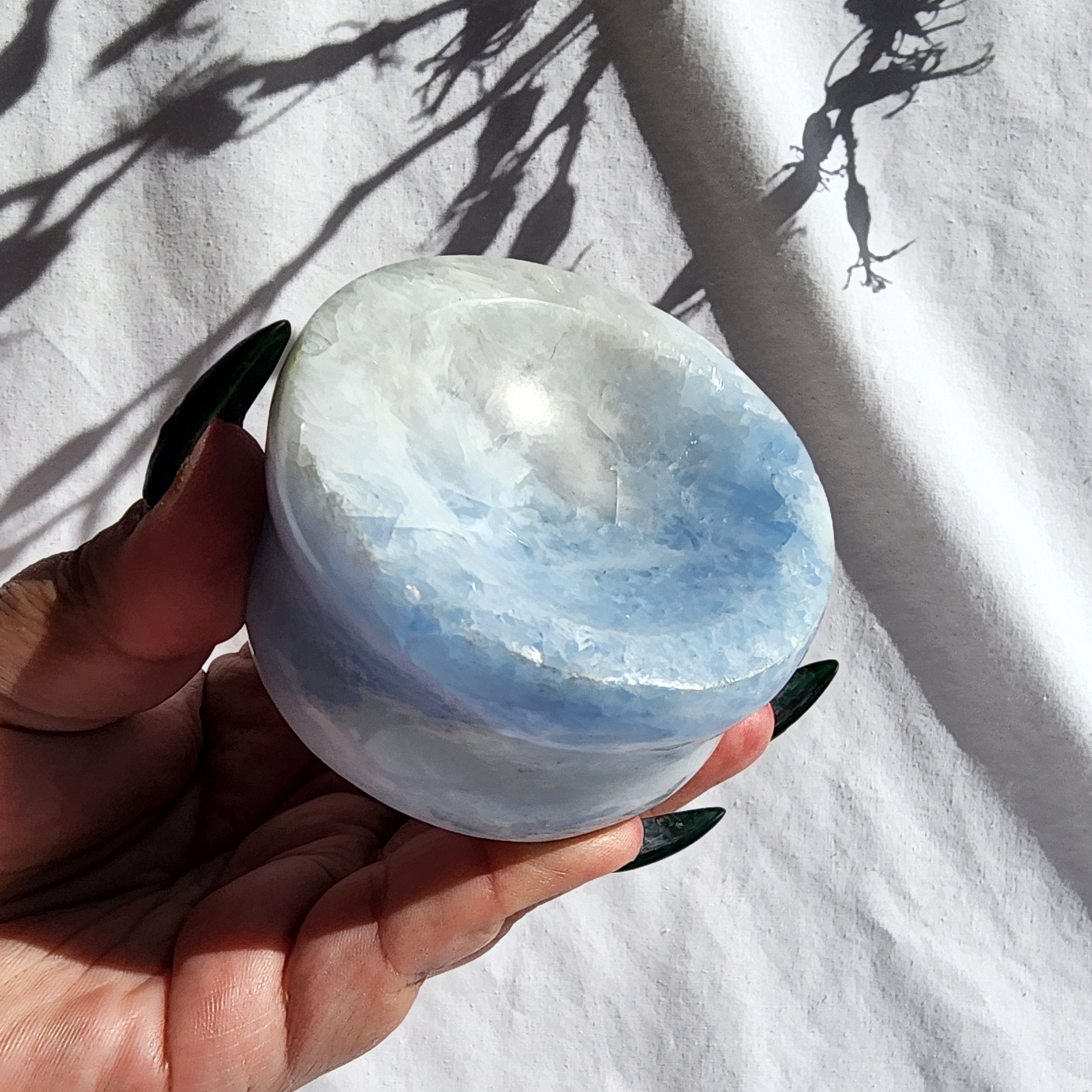 Blue Calcite Sphere Stand