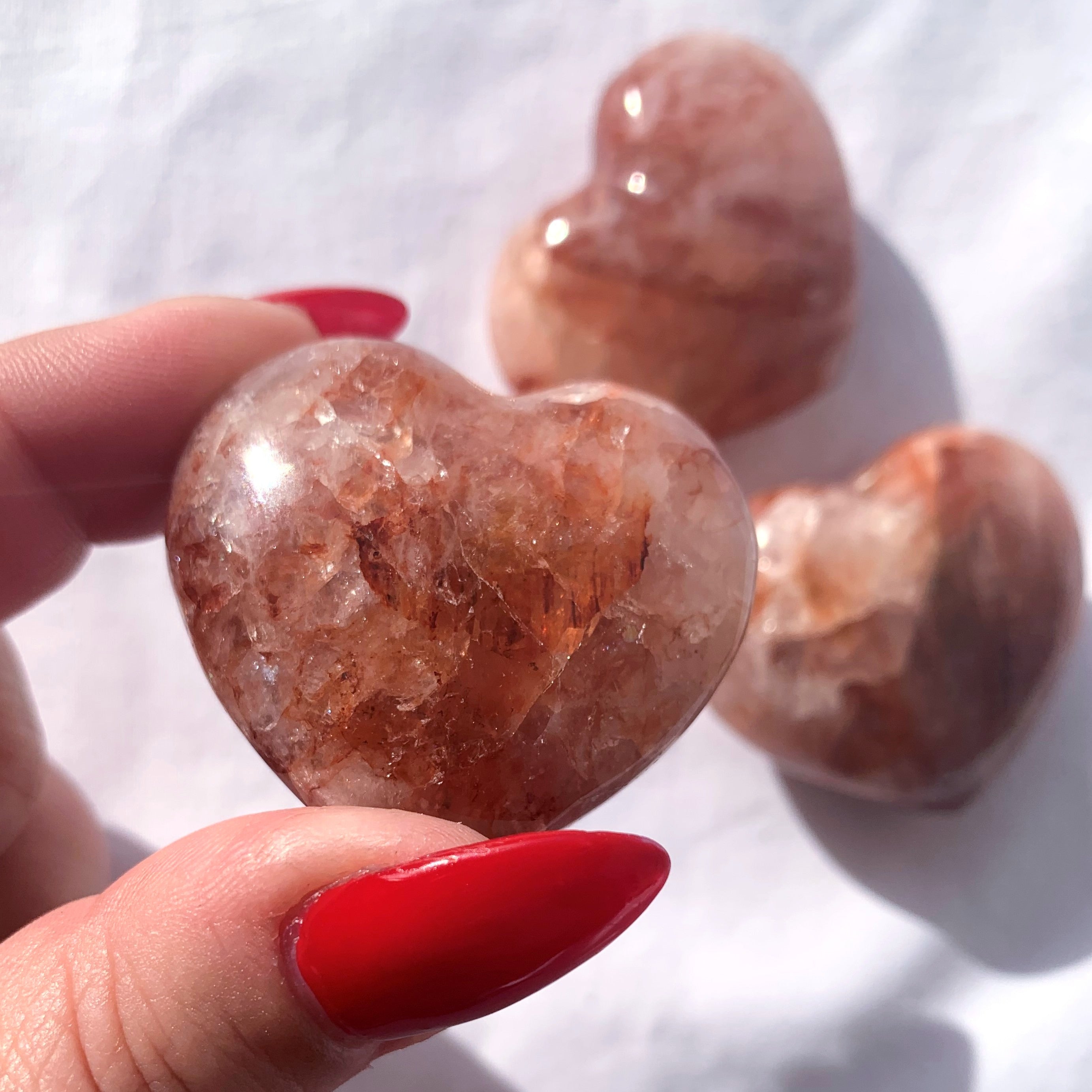Fire Quartz Heart | Medium