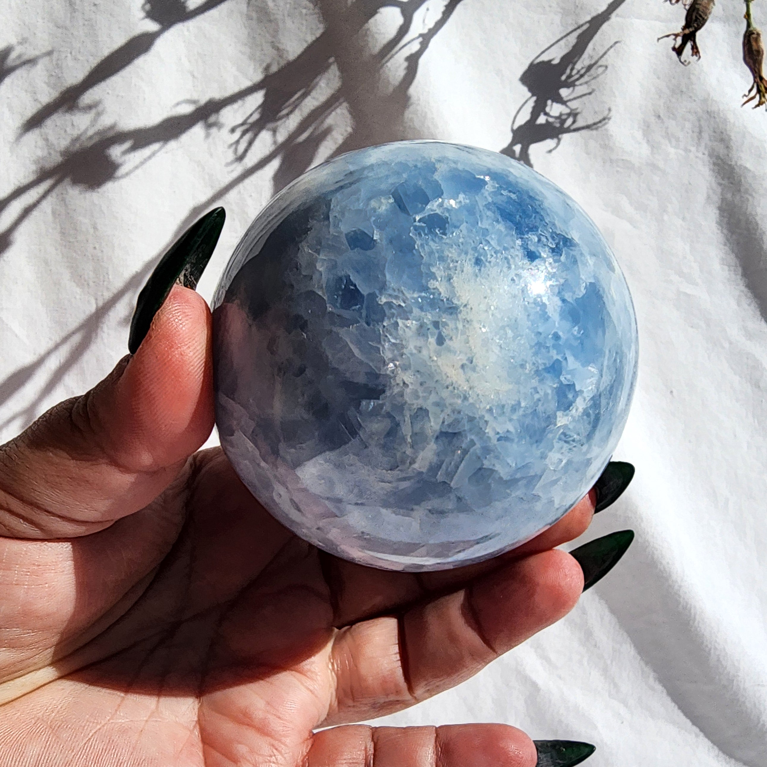 Blue Calcite Sphere
