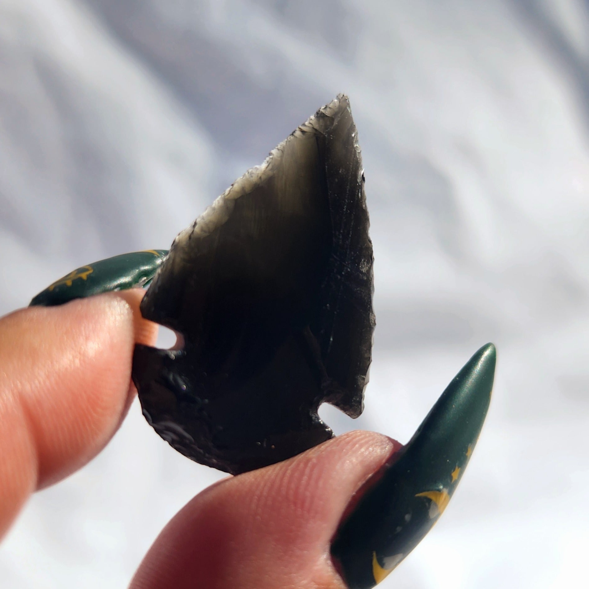 Black Obsidian Arrow Heads