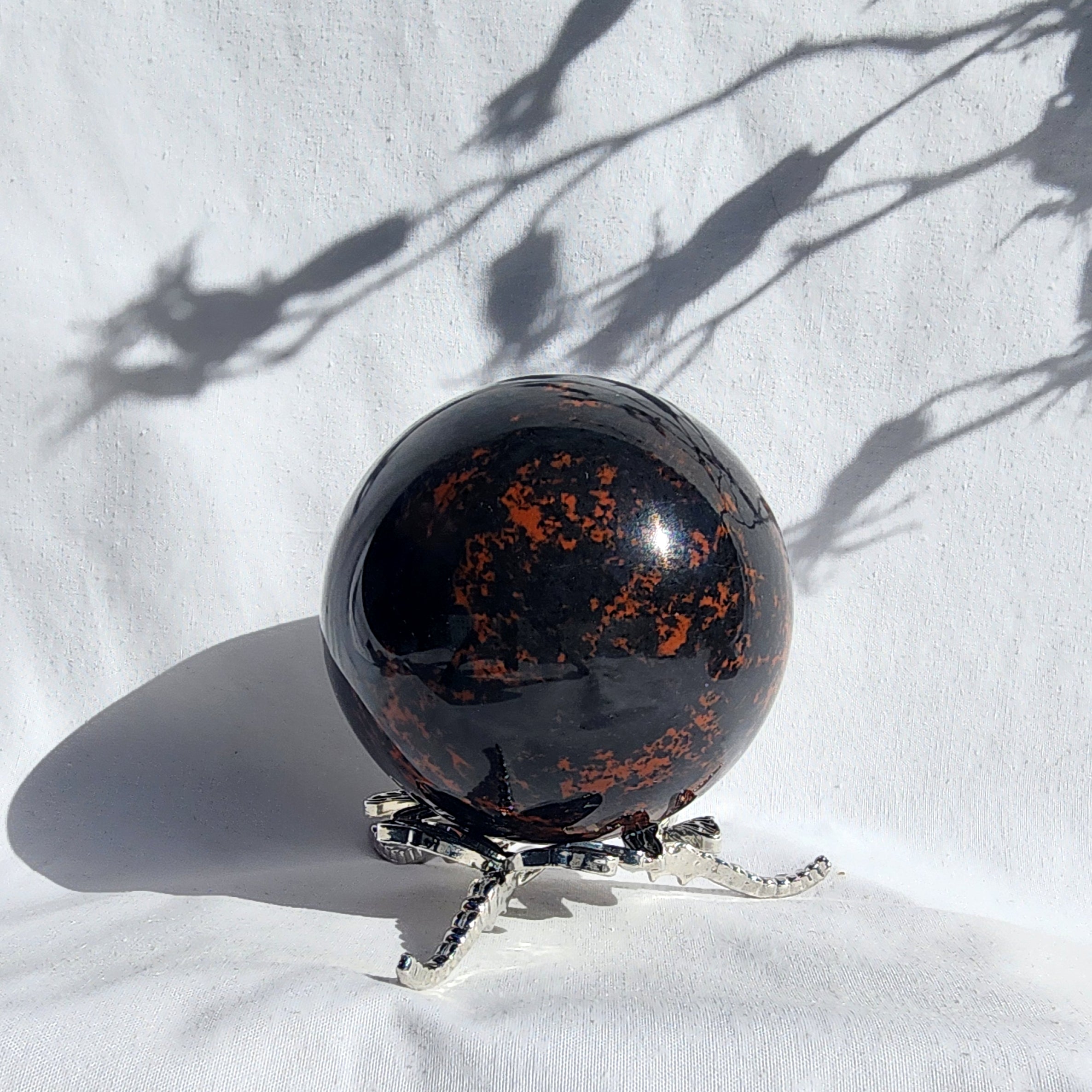 Mahogany Obsidian Sphere