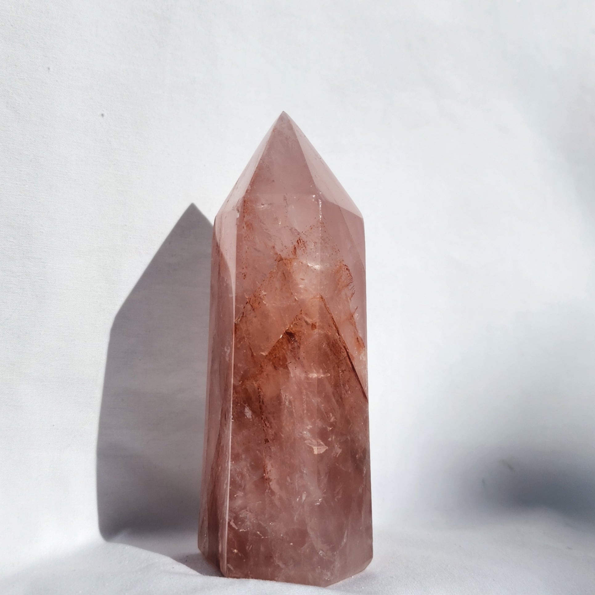 Fire Quartz & Rose Quartz Generator Point