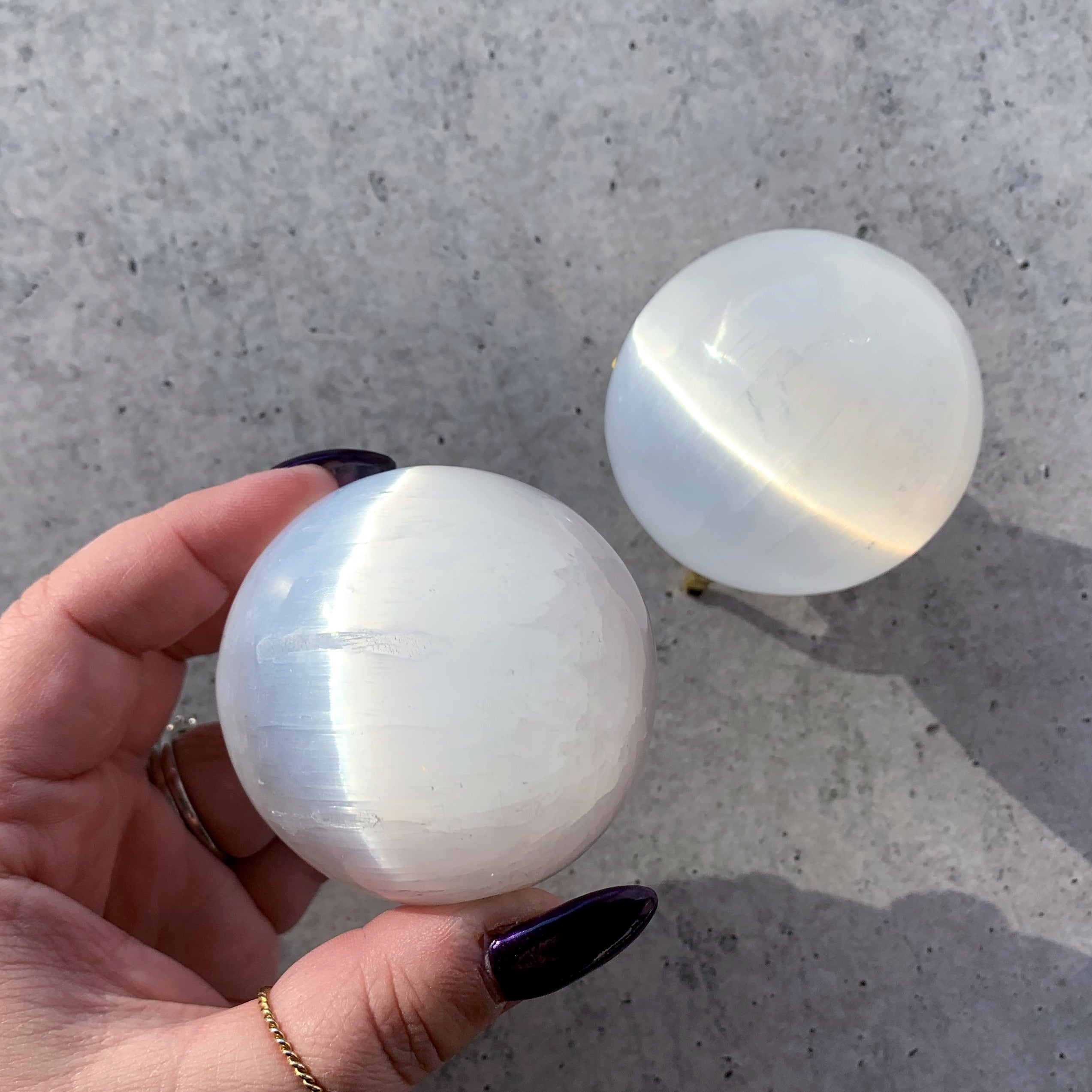 Selenite Sphere | Medium