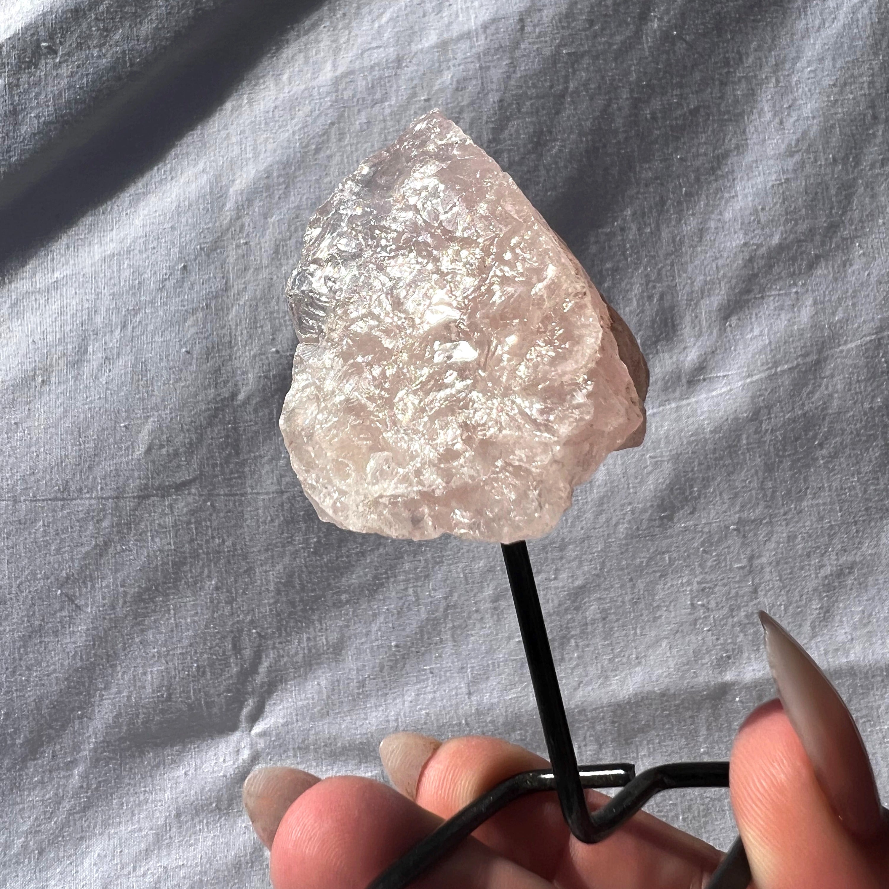 Rose Quartz on Stand
