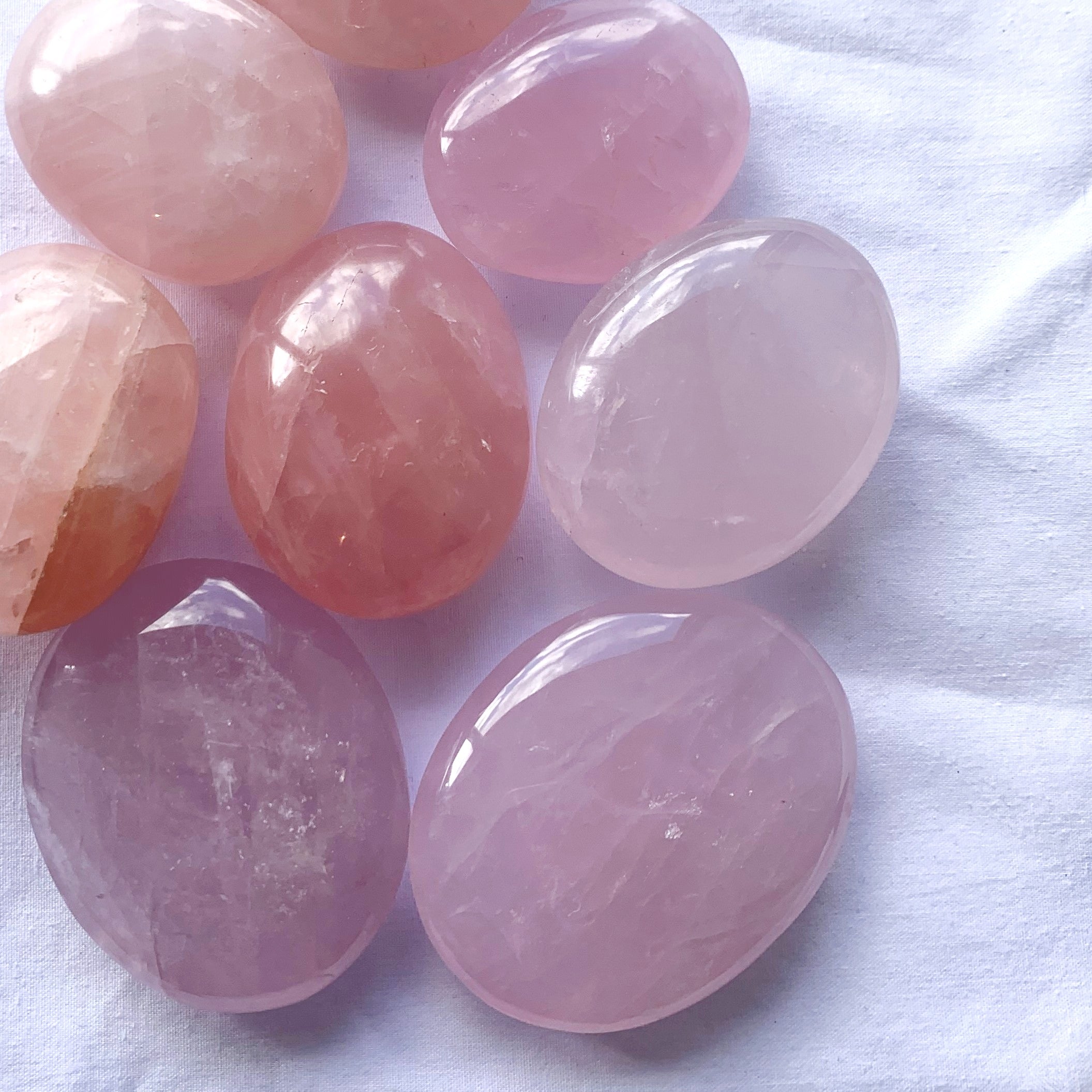 Rose Quartz Palmstone | Medium