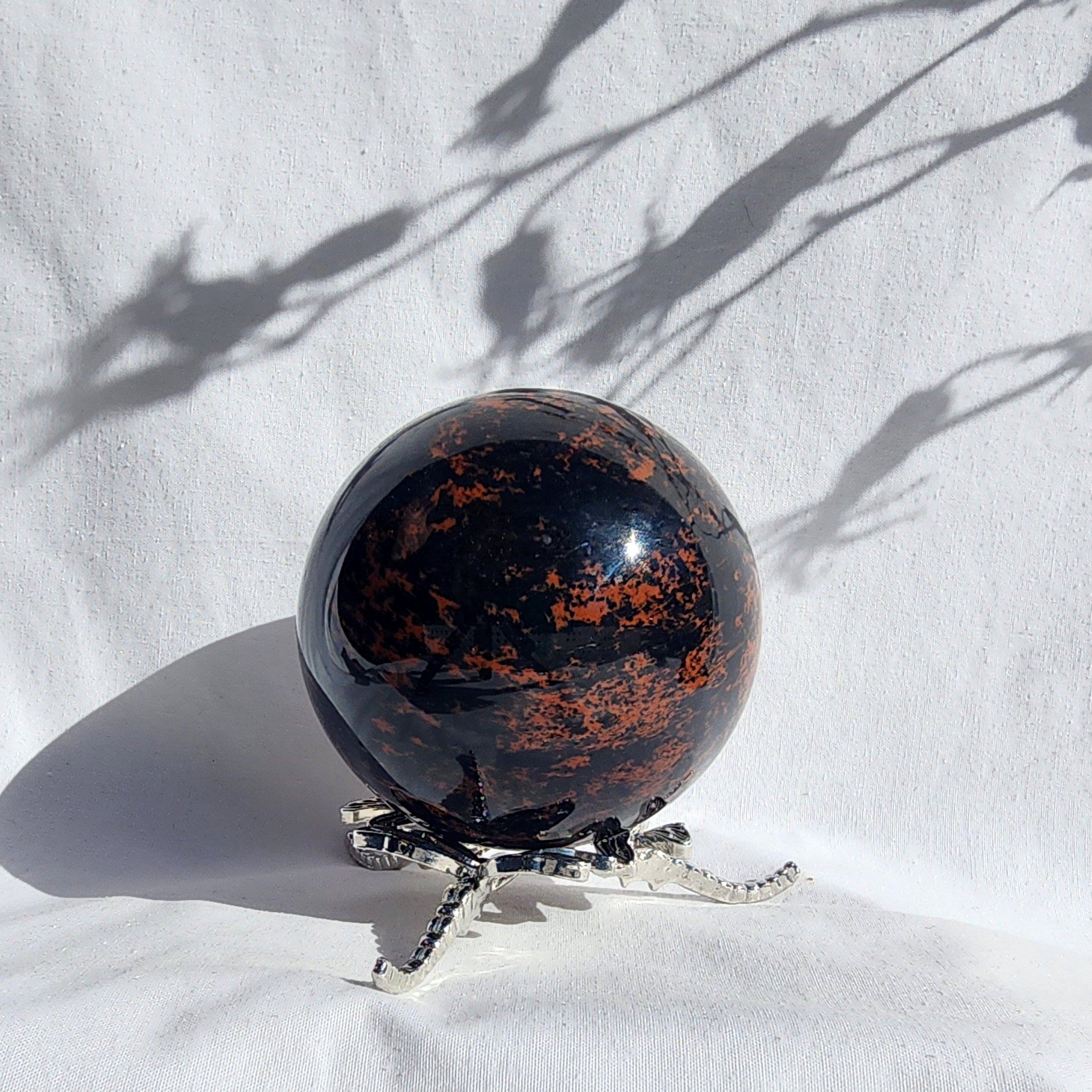 Mahogany Obsidian Sphere