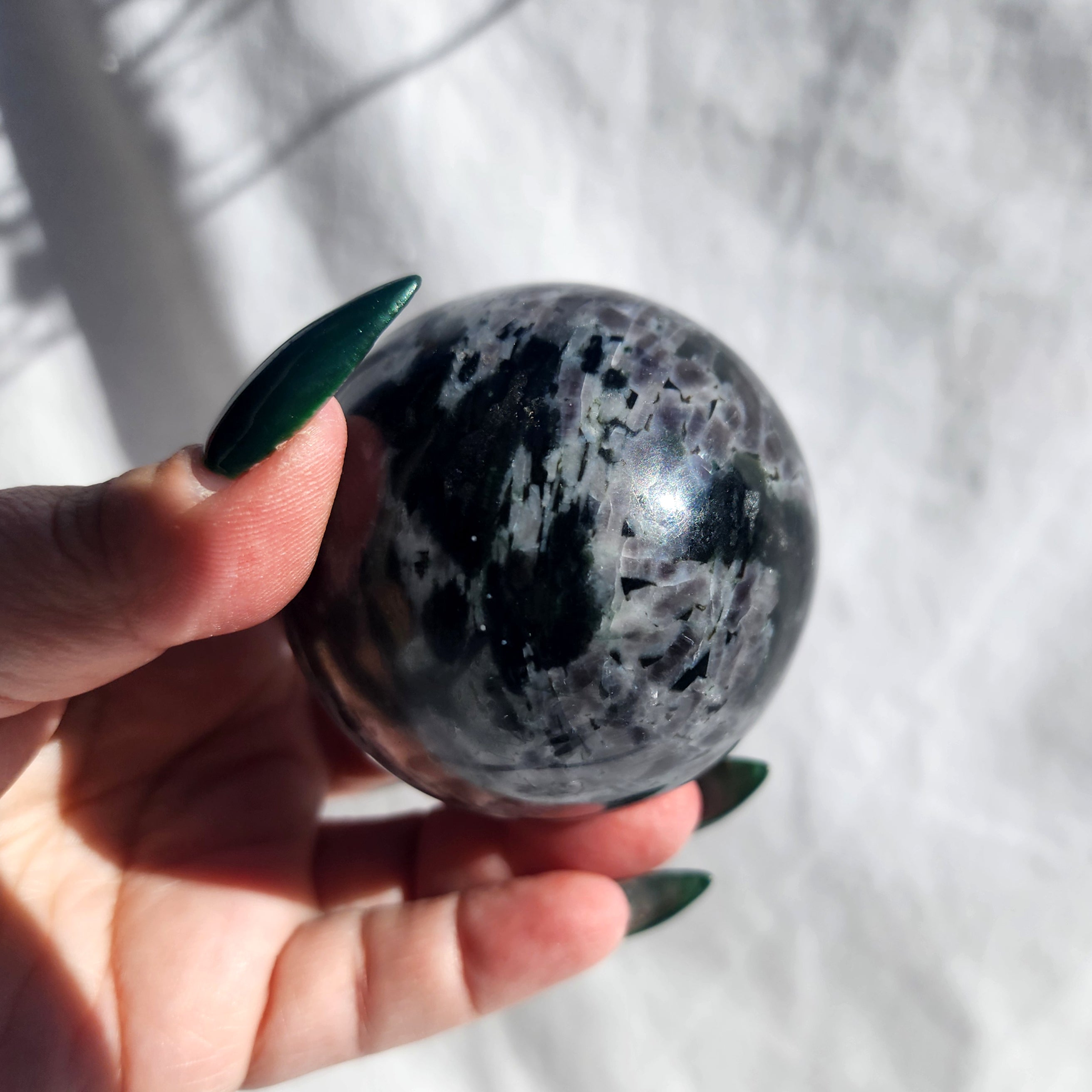 Indigo Gabbro (Mystic Merlinite) Sphere