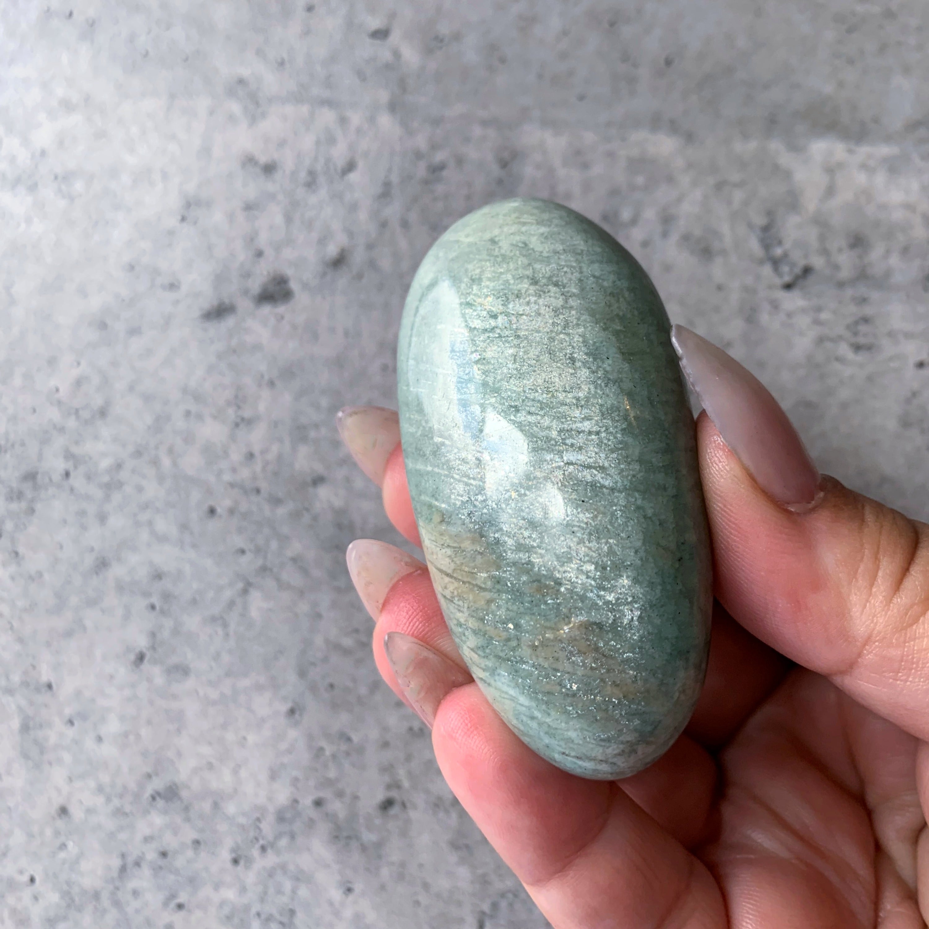 Amazonite Palm Stone | Medium