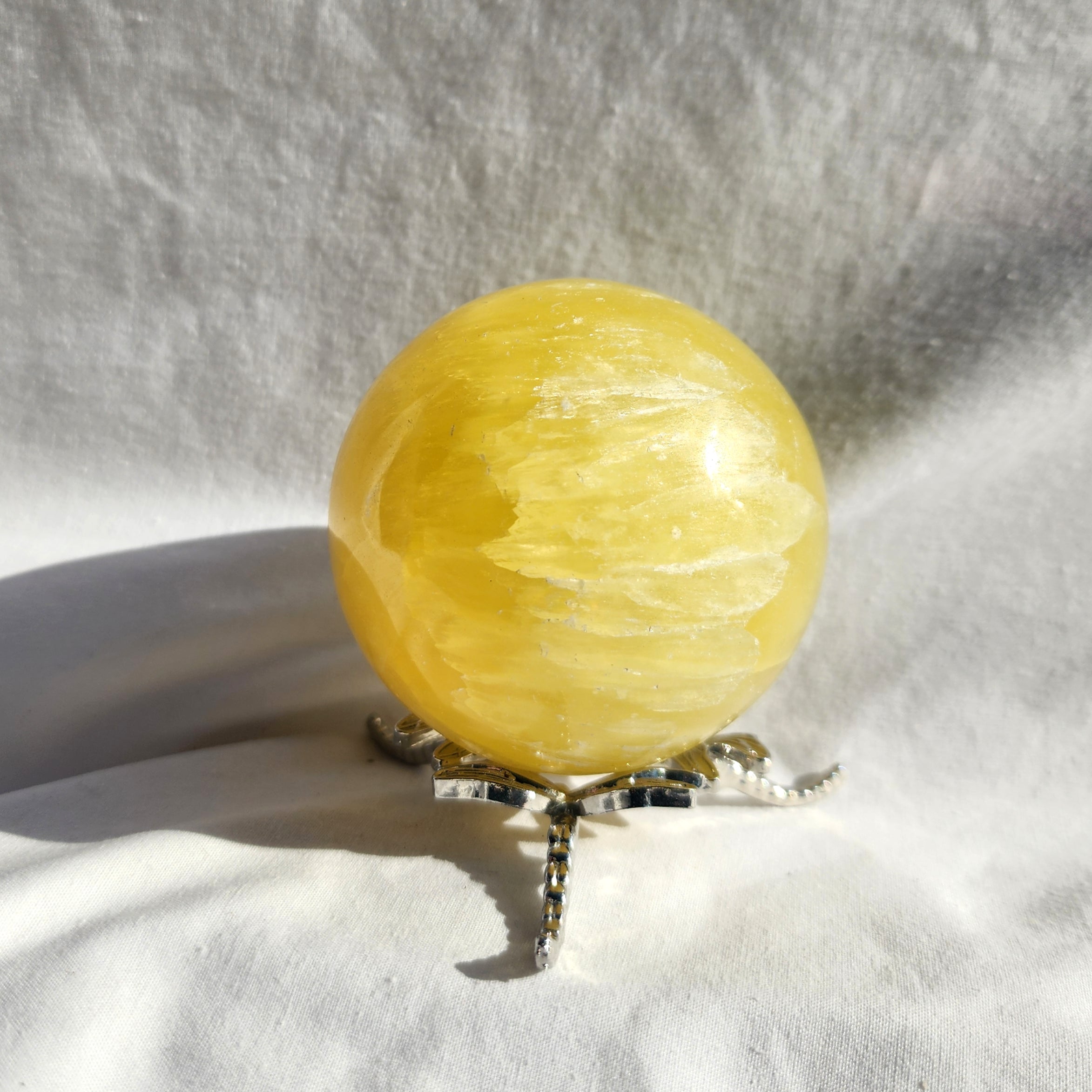Lemon Calcite Sphere