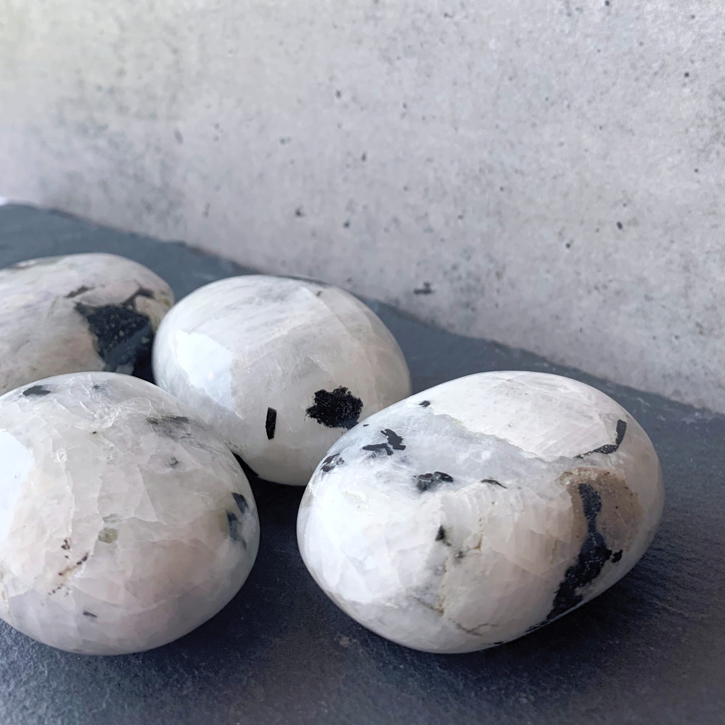 Rainbow Moonstone Palmstone | Medium
