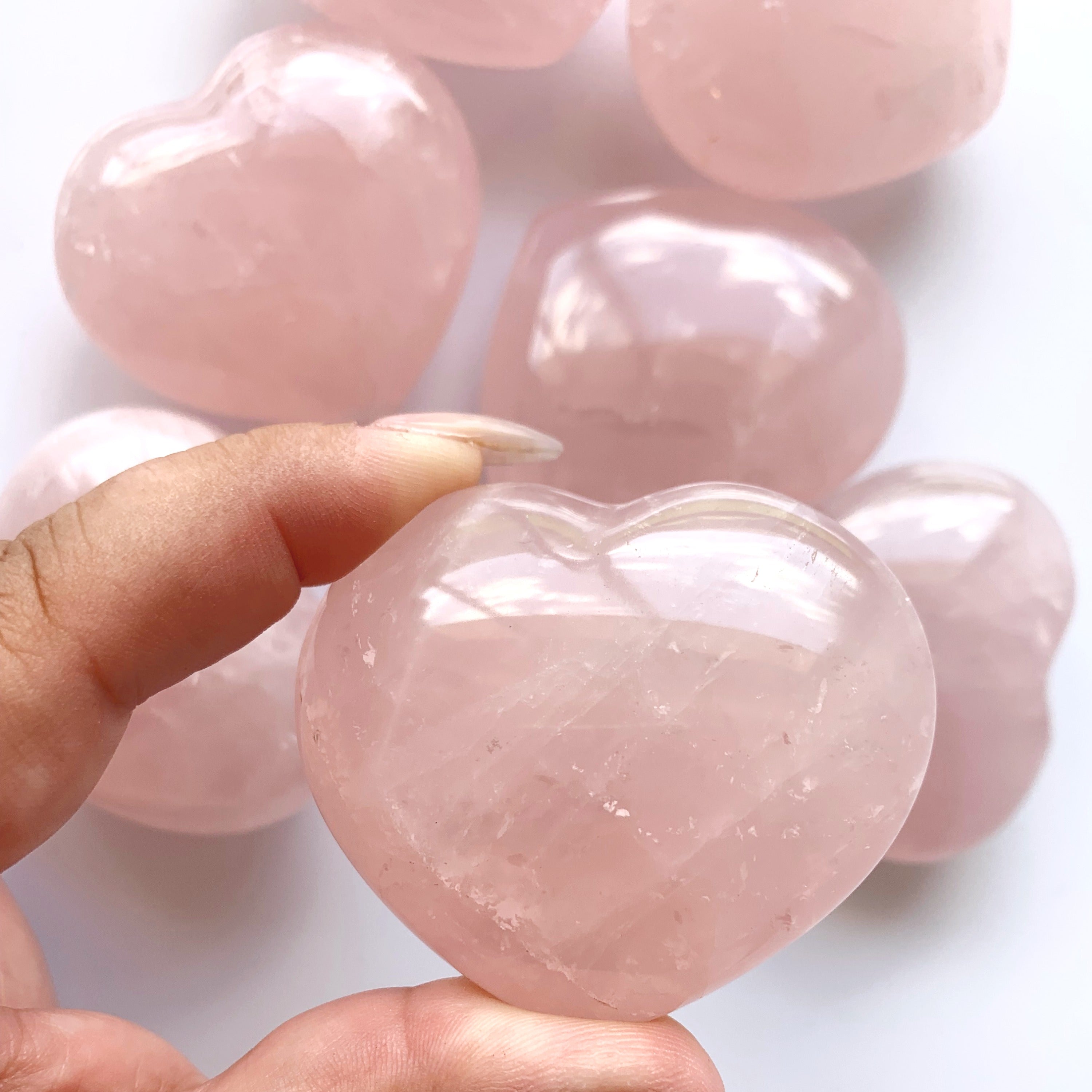 Rose Quartz Heart | Large