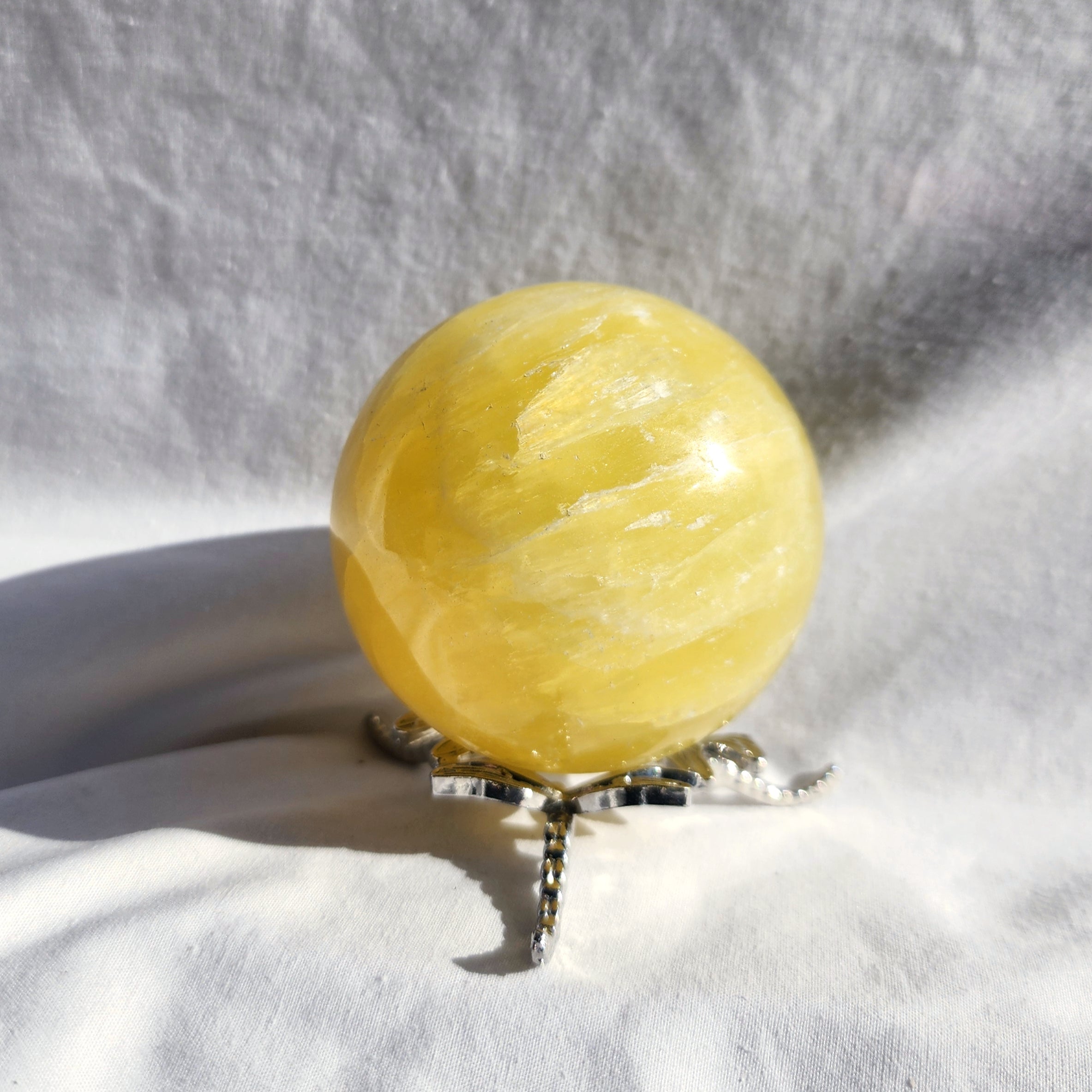 Lemon Calcite Sphere