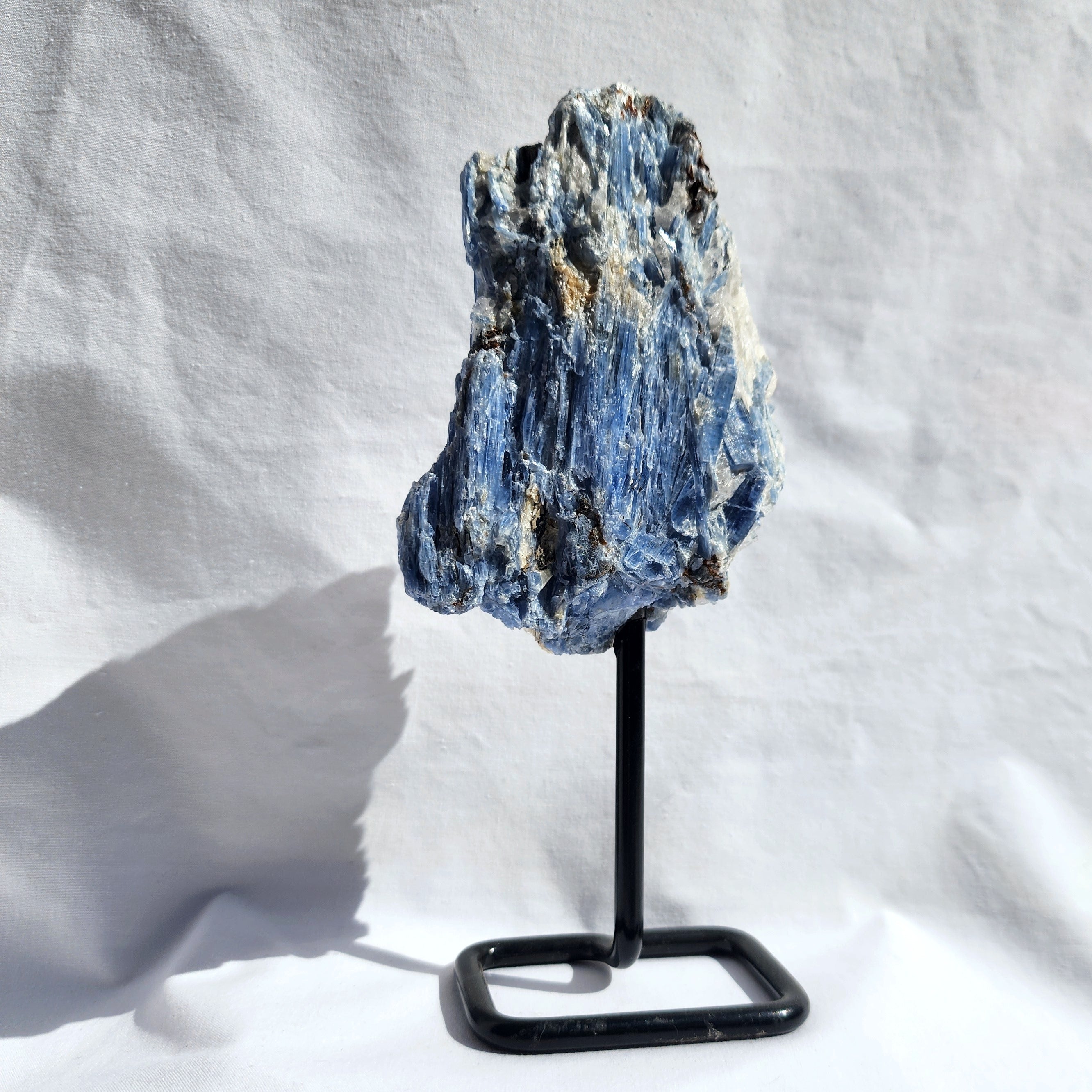 Blue Kyanite Cluster on Stand