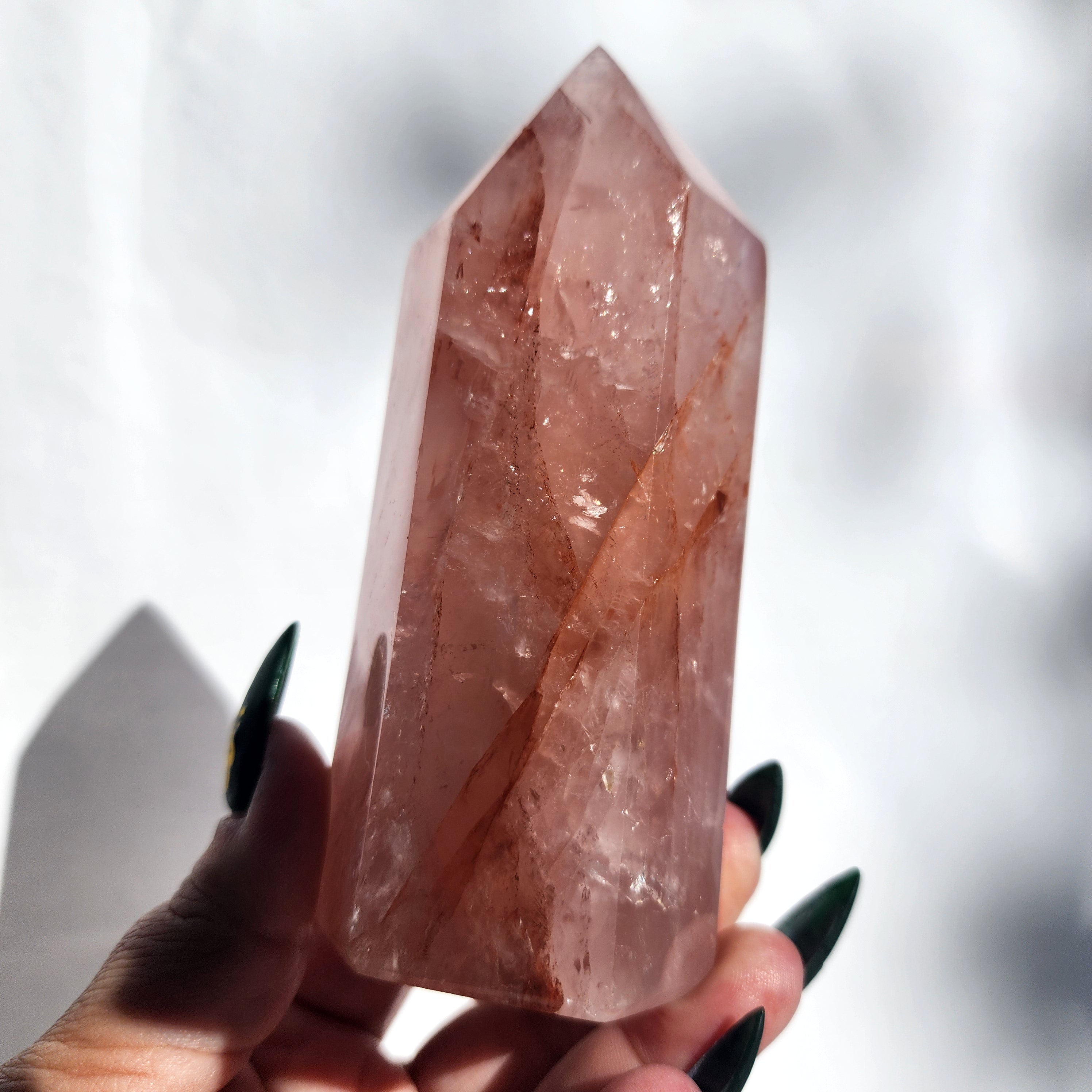 Fire Quartz & Rose Quartz Generator Point