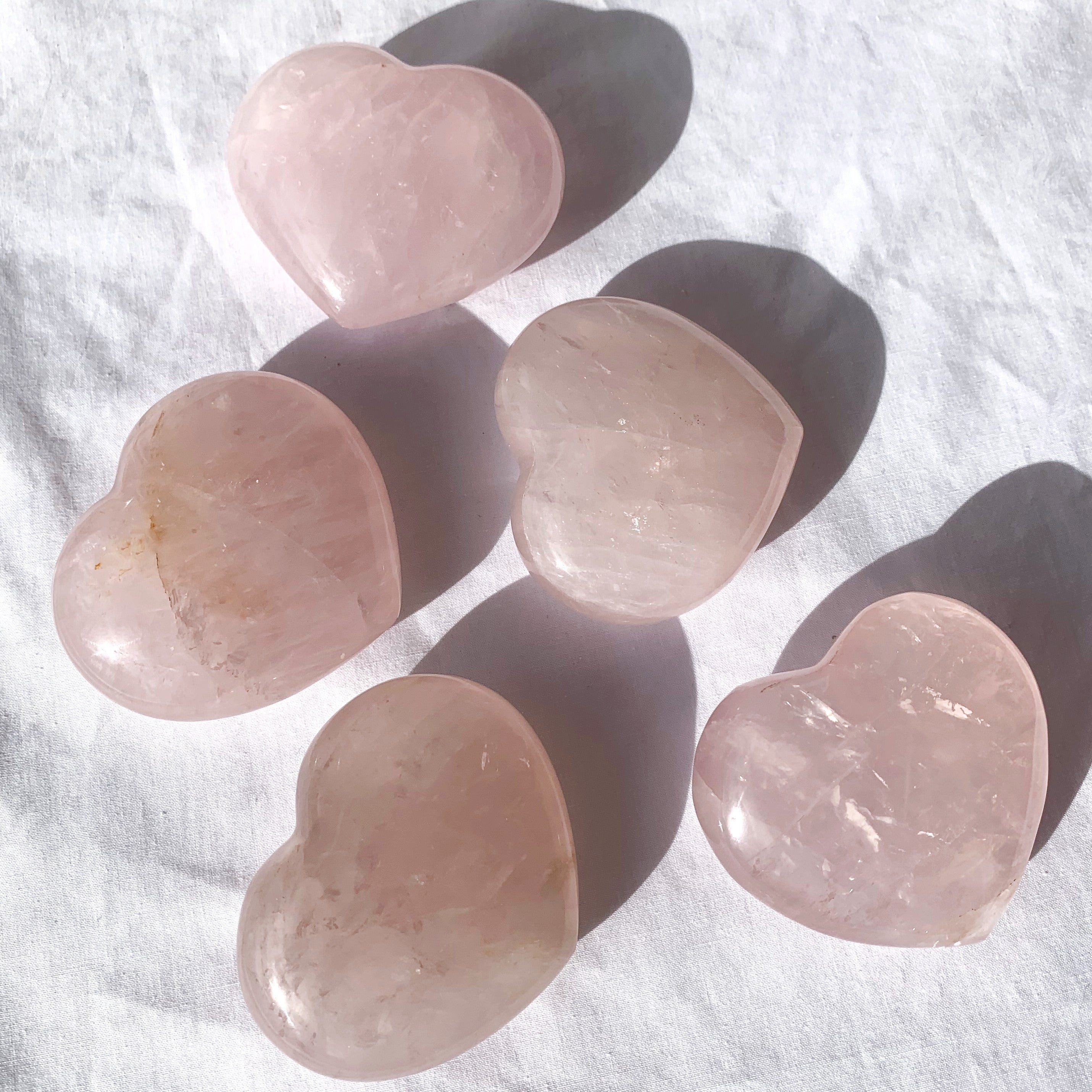 Rose Quartz Heart | X-Large