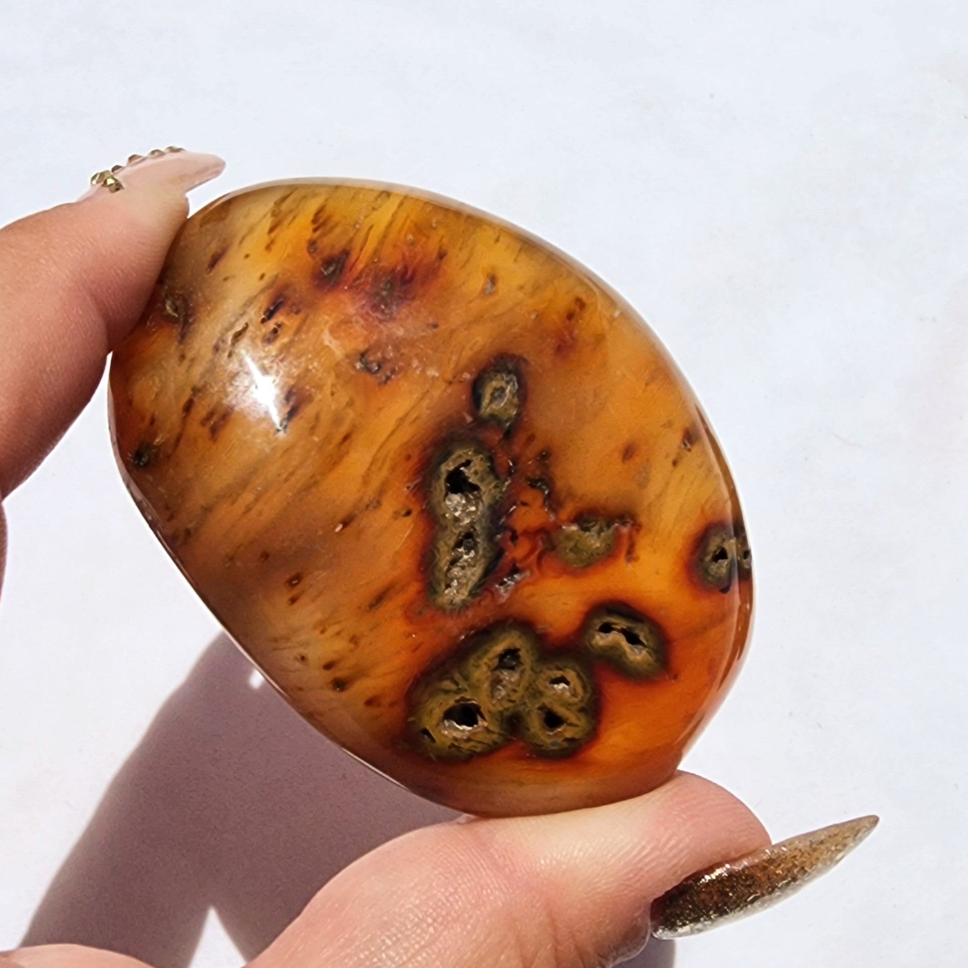 Carnelian Palm Stone | Medium