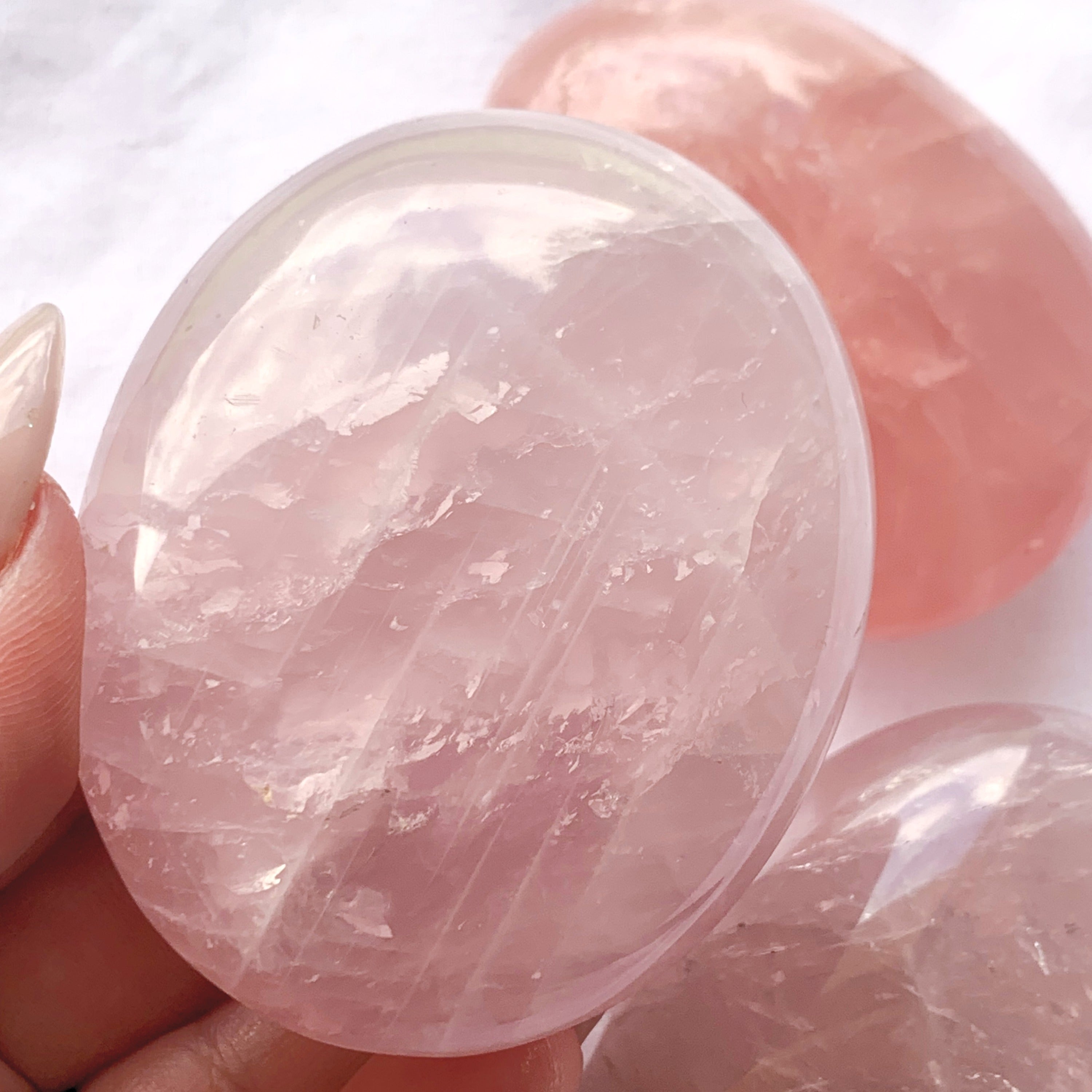 Rose Quartz Palmstone | X-Large