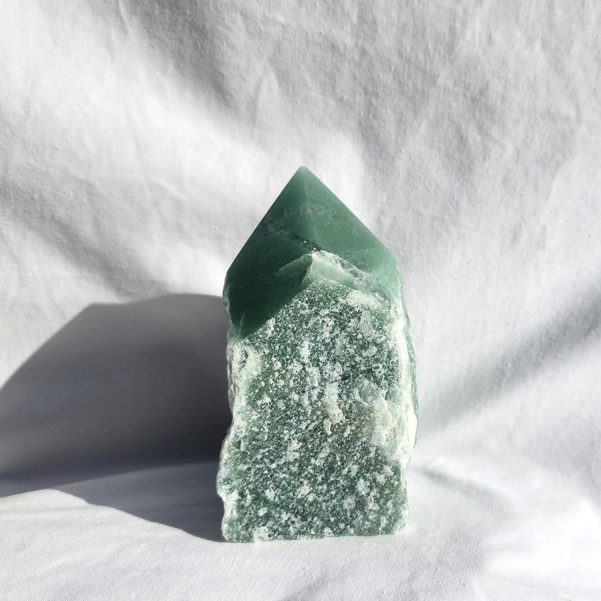 Green Aventurine Flat Base Polished Point