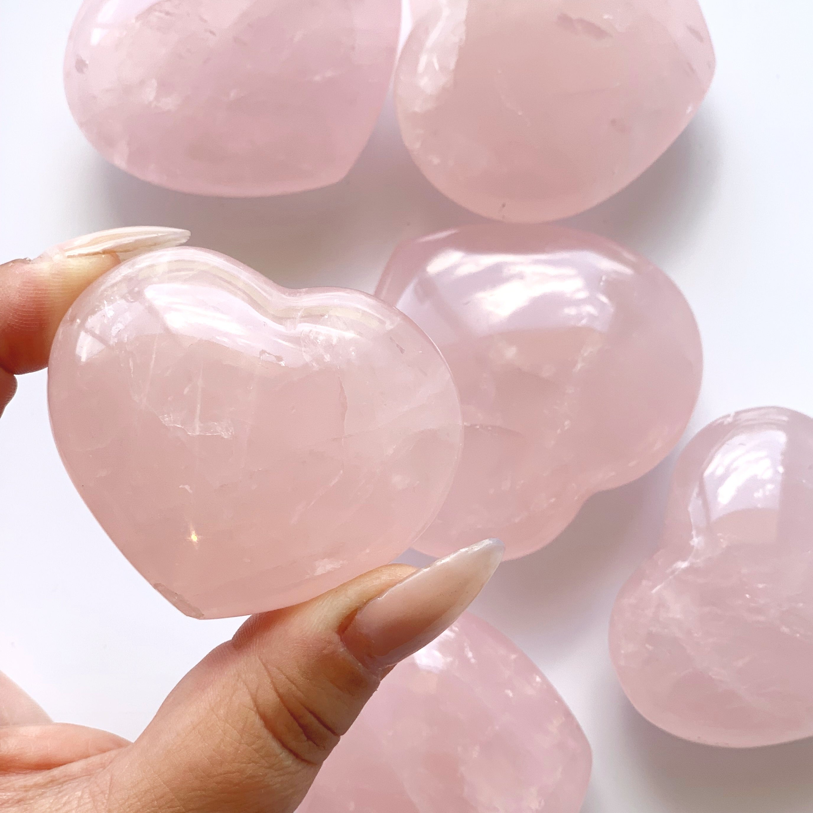 Rose Quartz Heart | Large
