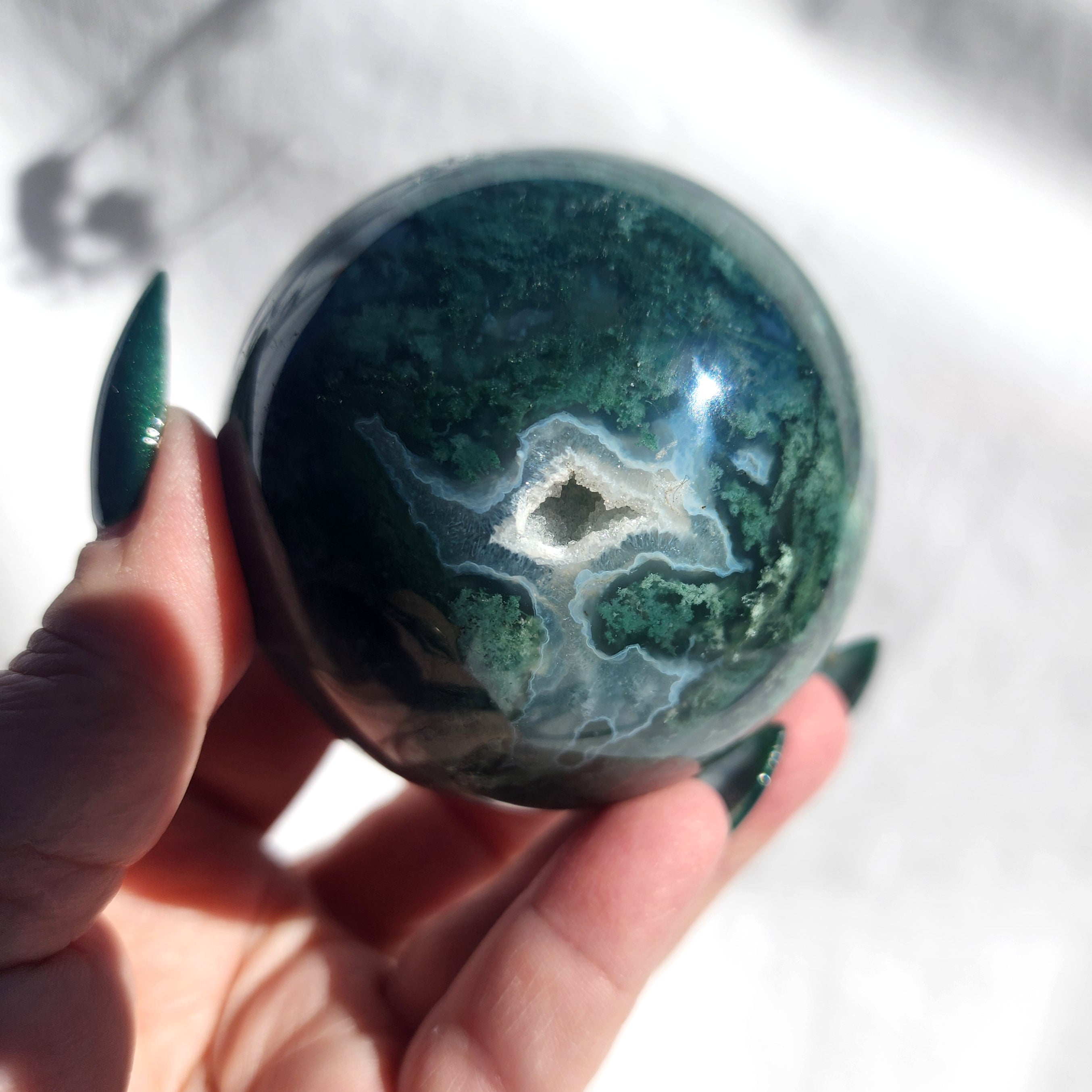 Moss Agate Sphere