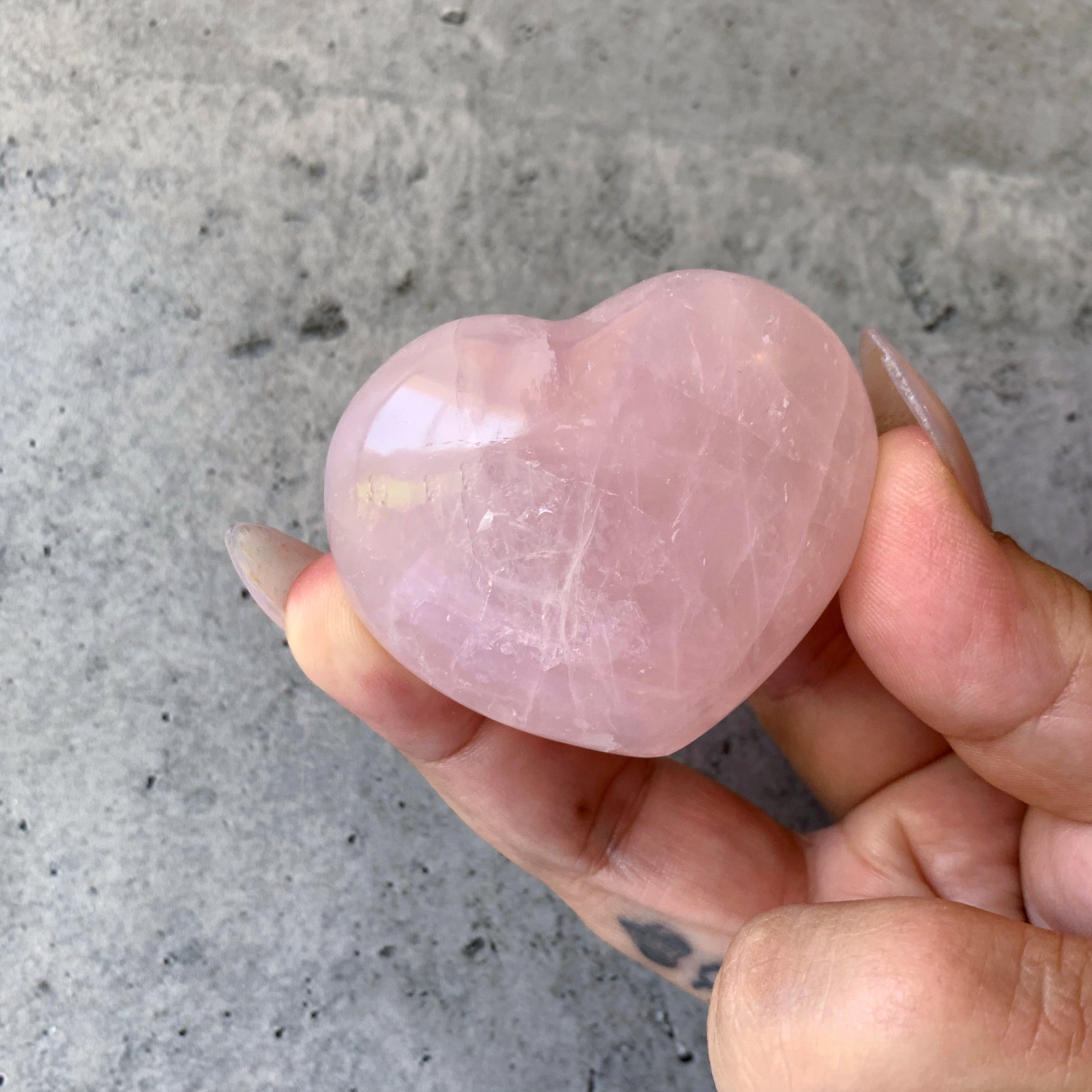 Rose Quartz Heart | Large
