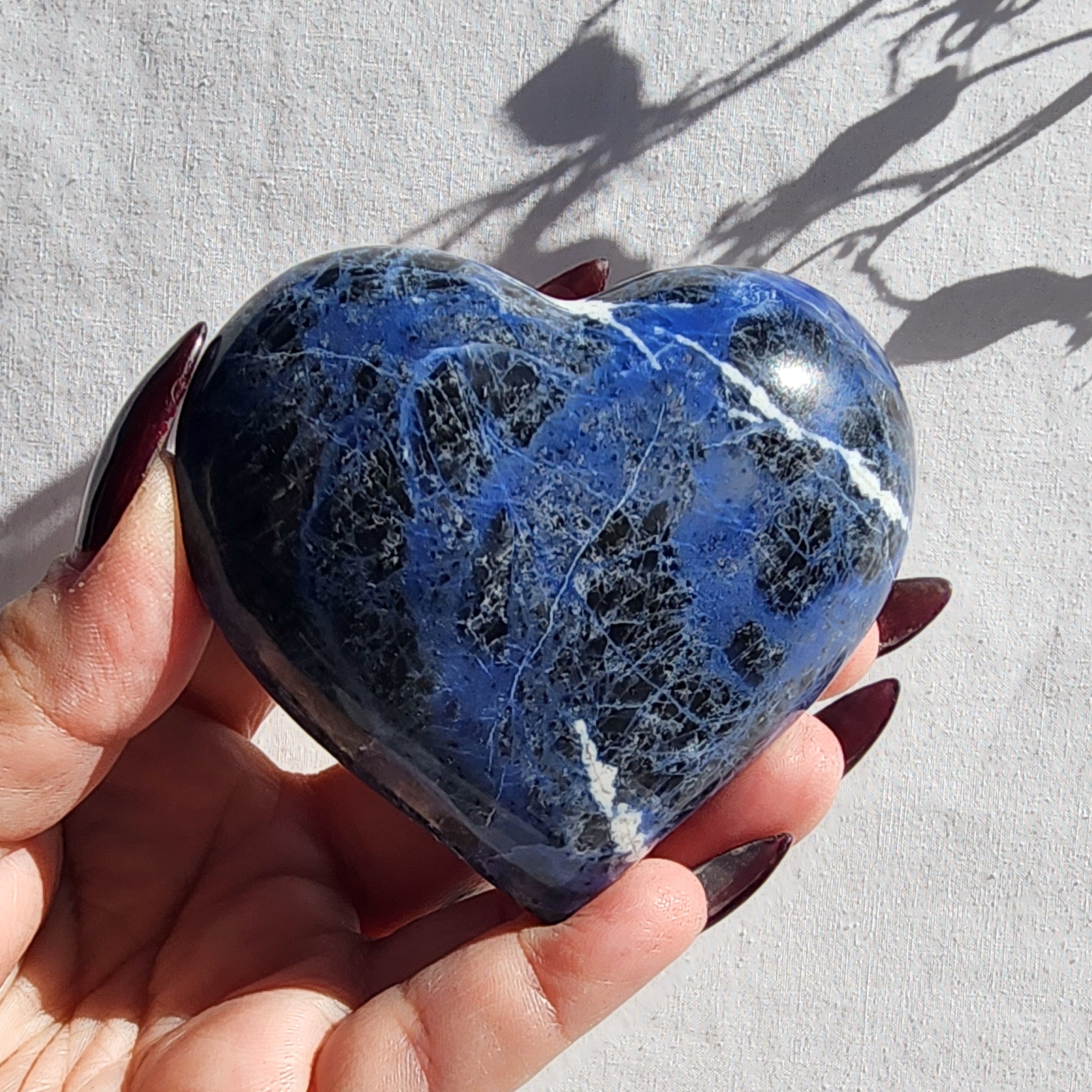Sodalite Puffy Heart