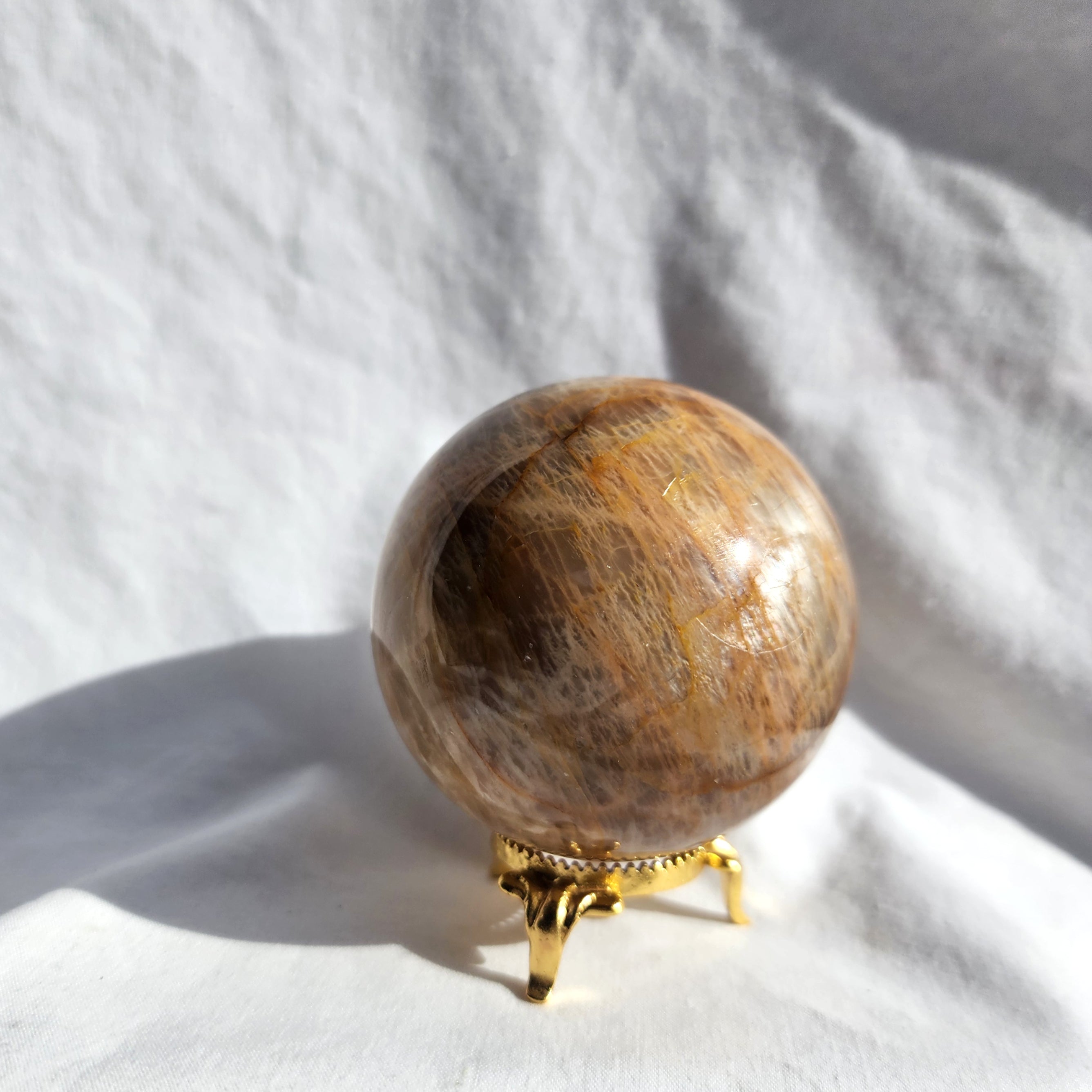Peach Moonstone Sphere