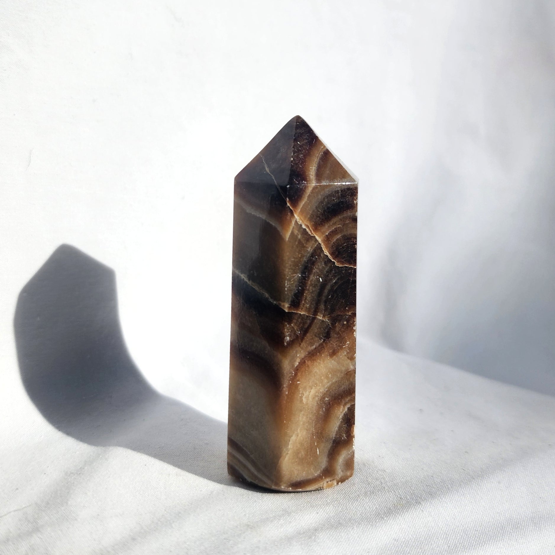Chocolate Calcite aka Brown Aragonite Point
