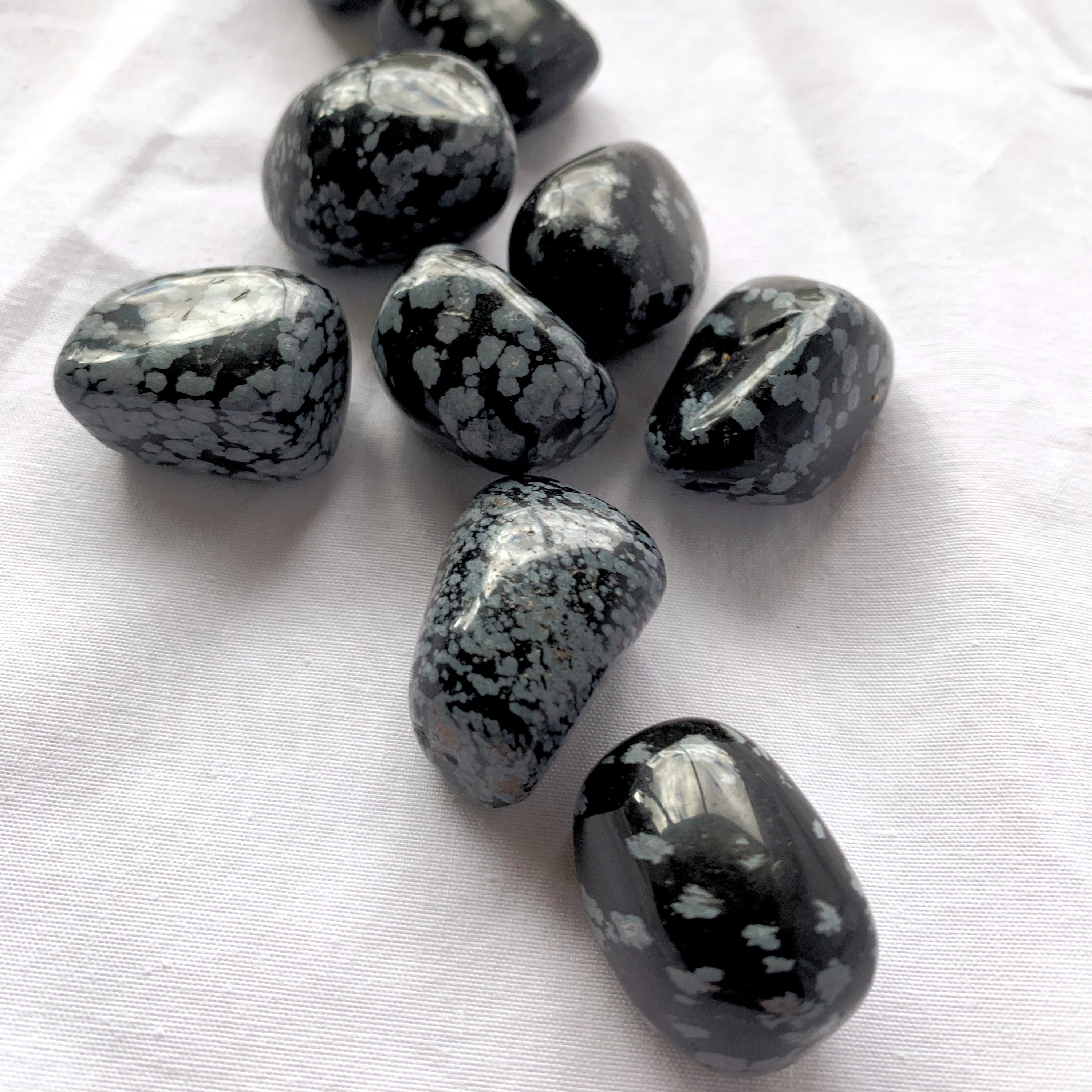 Snowflake Obsidian Tumbles
