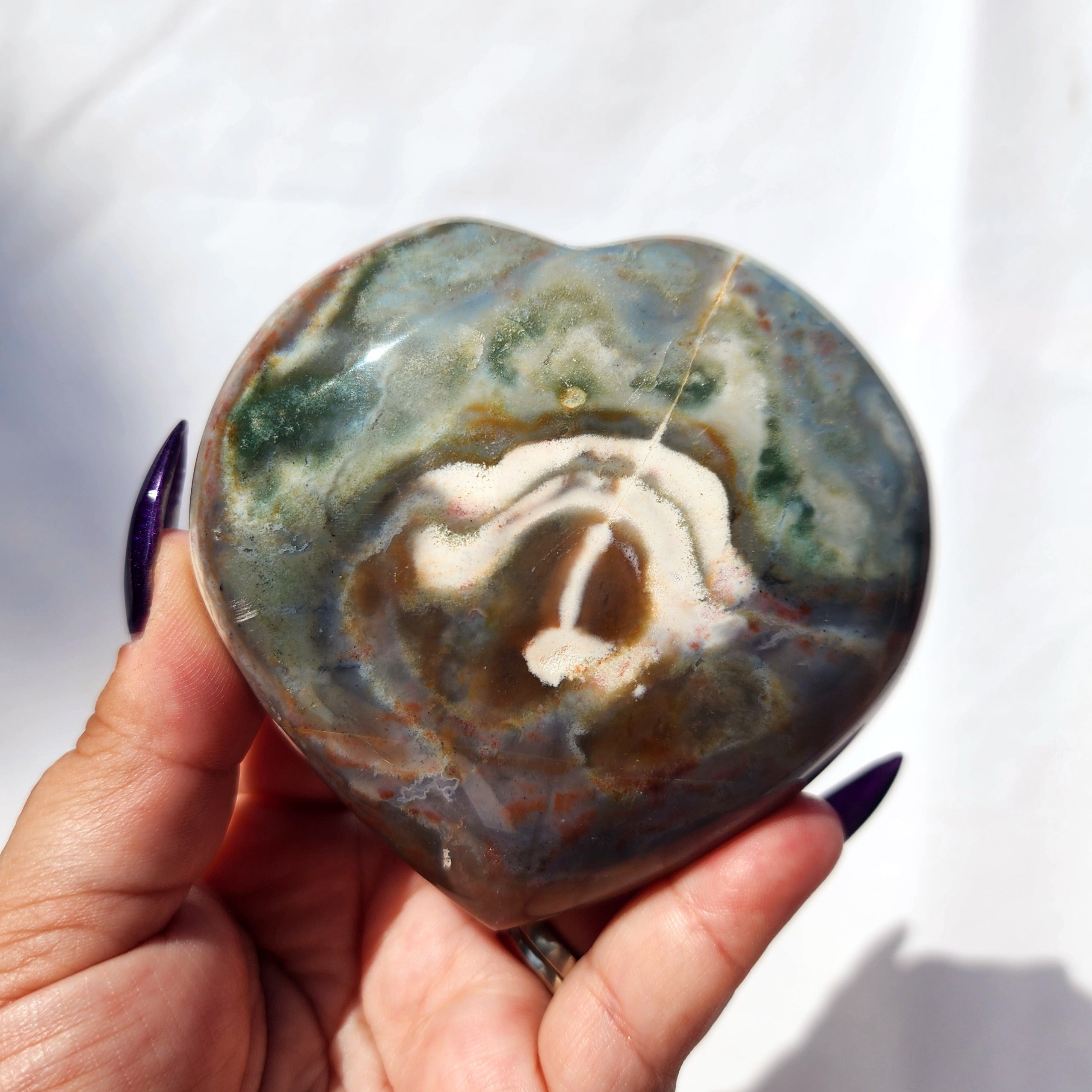 Ocean Jasper Heart