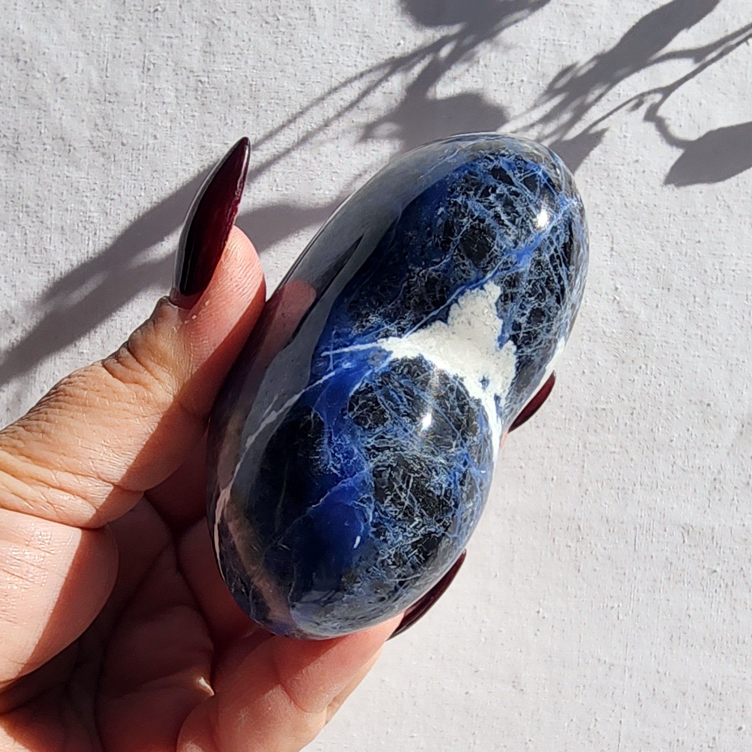 Sodalite Puffy Heart