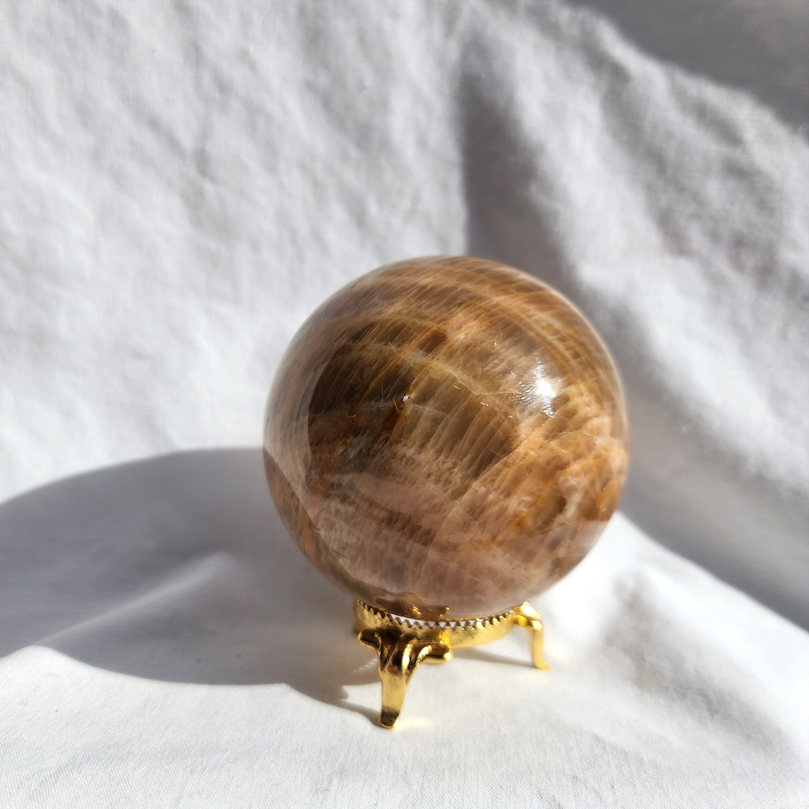 Peach Moonstone Sphere