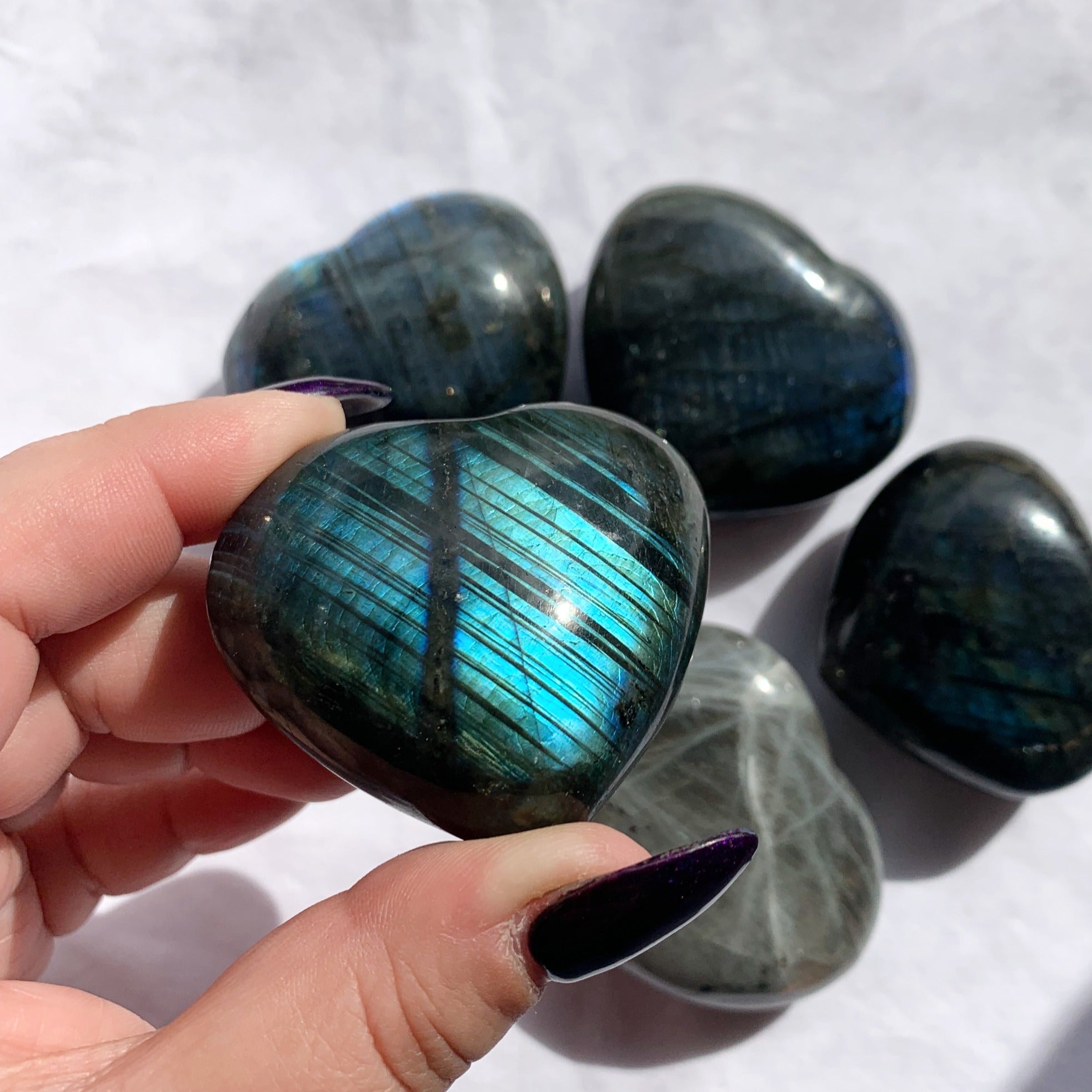 Labradorite Heart | Large