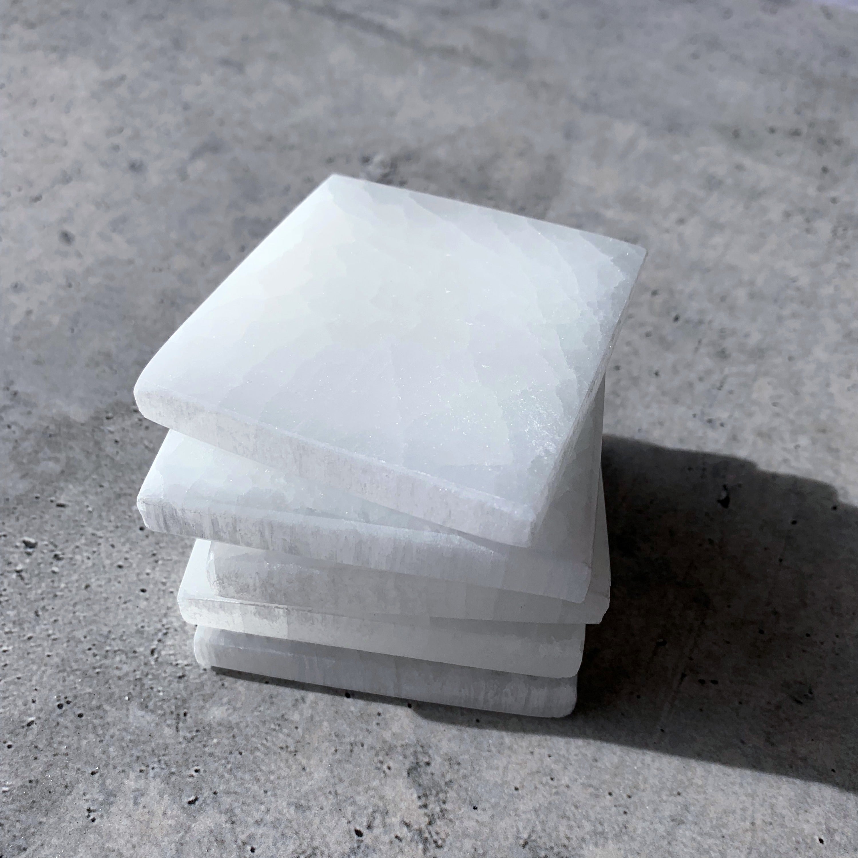 Selenite Square Charging Plate | Small