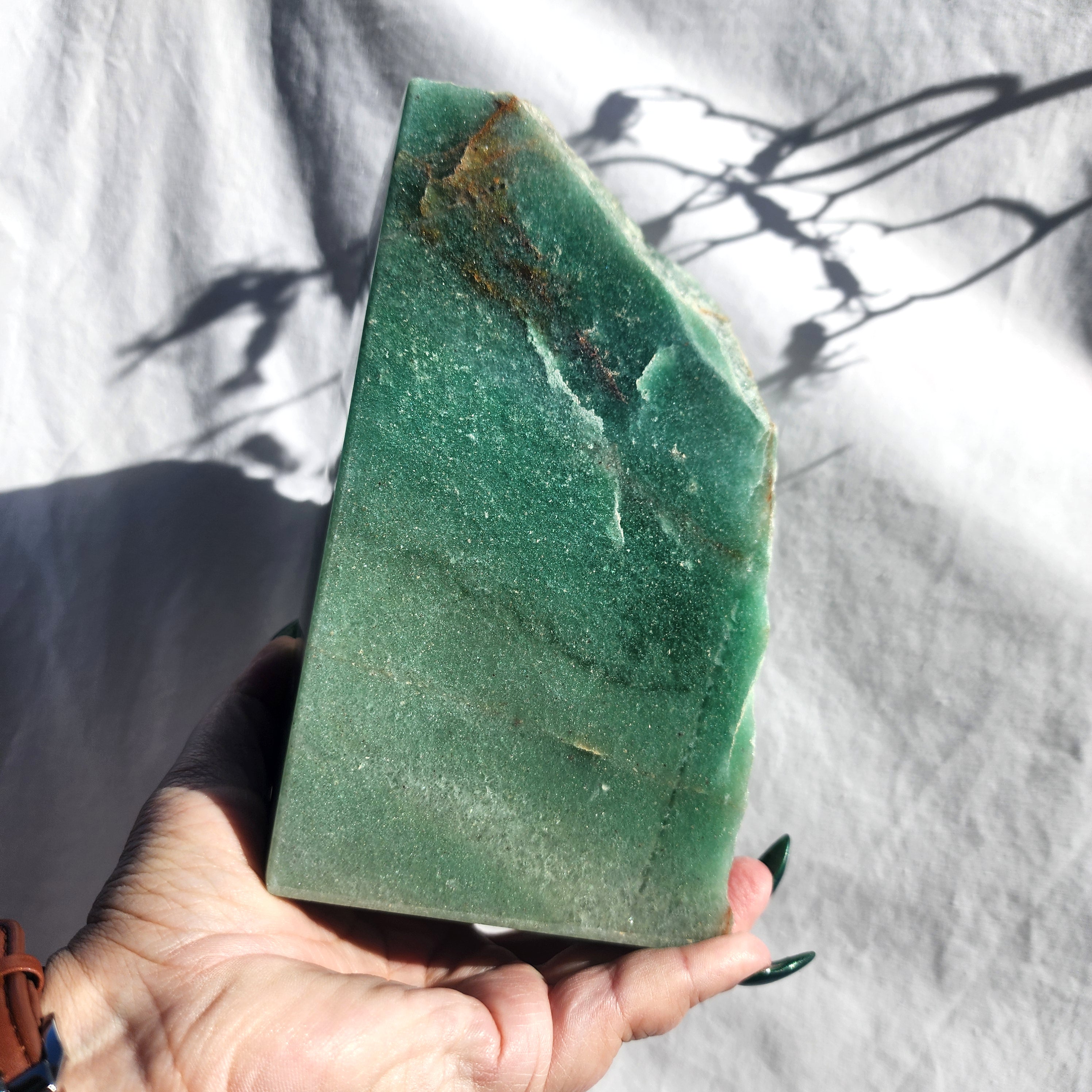 Green Aventurine Book Ends (Pair)