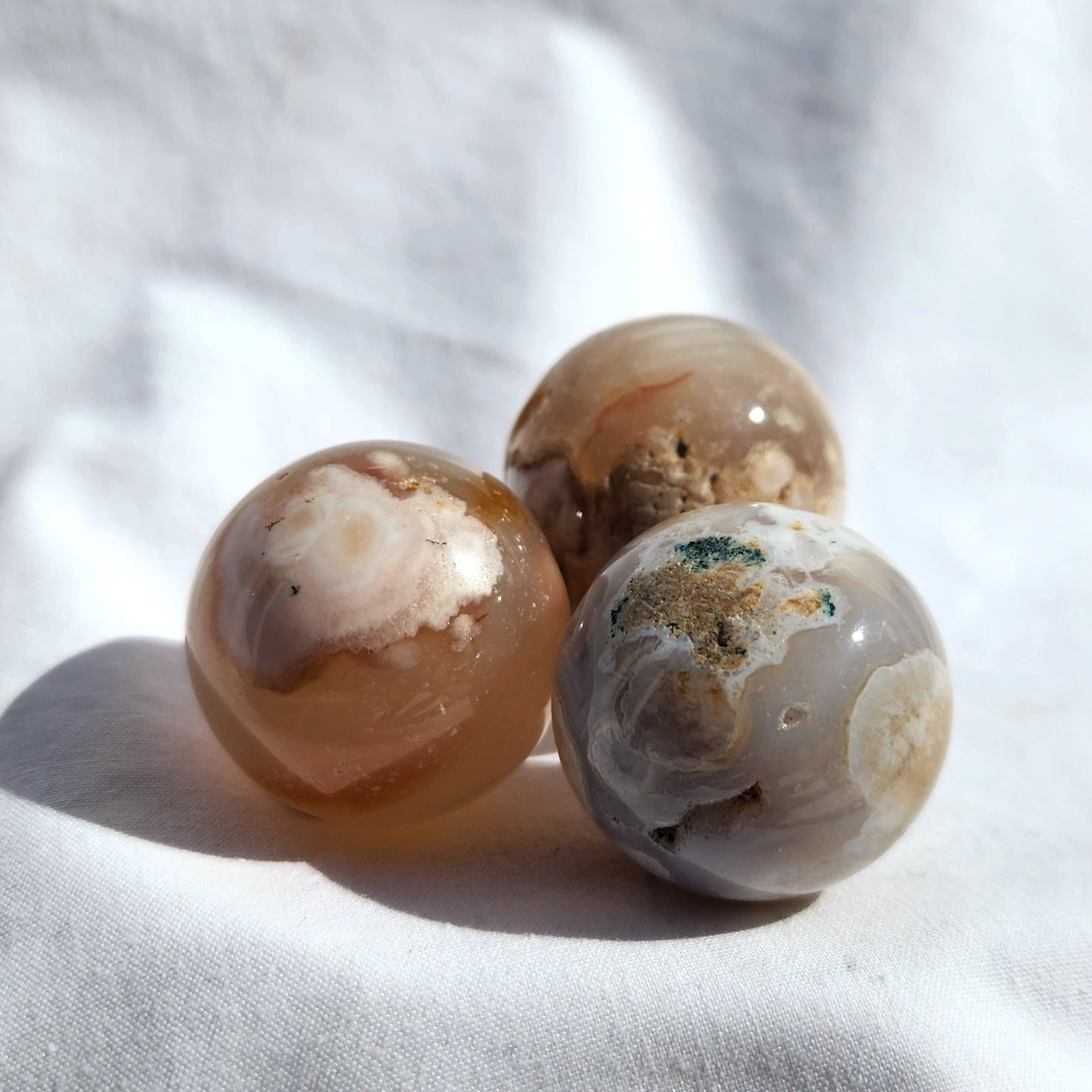 Flower Agate Mini Sphere