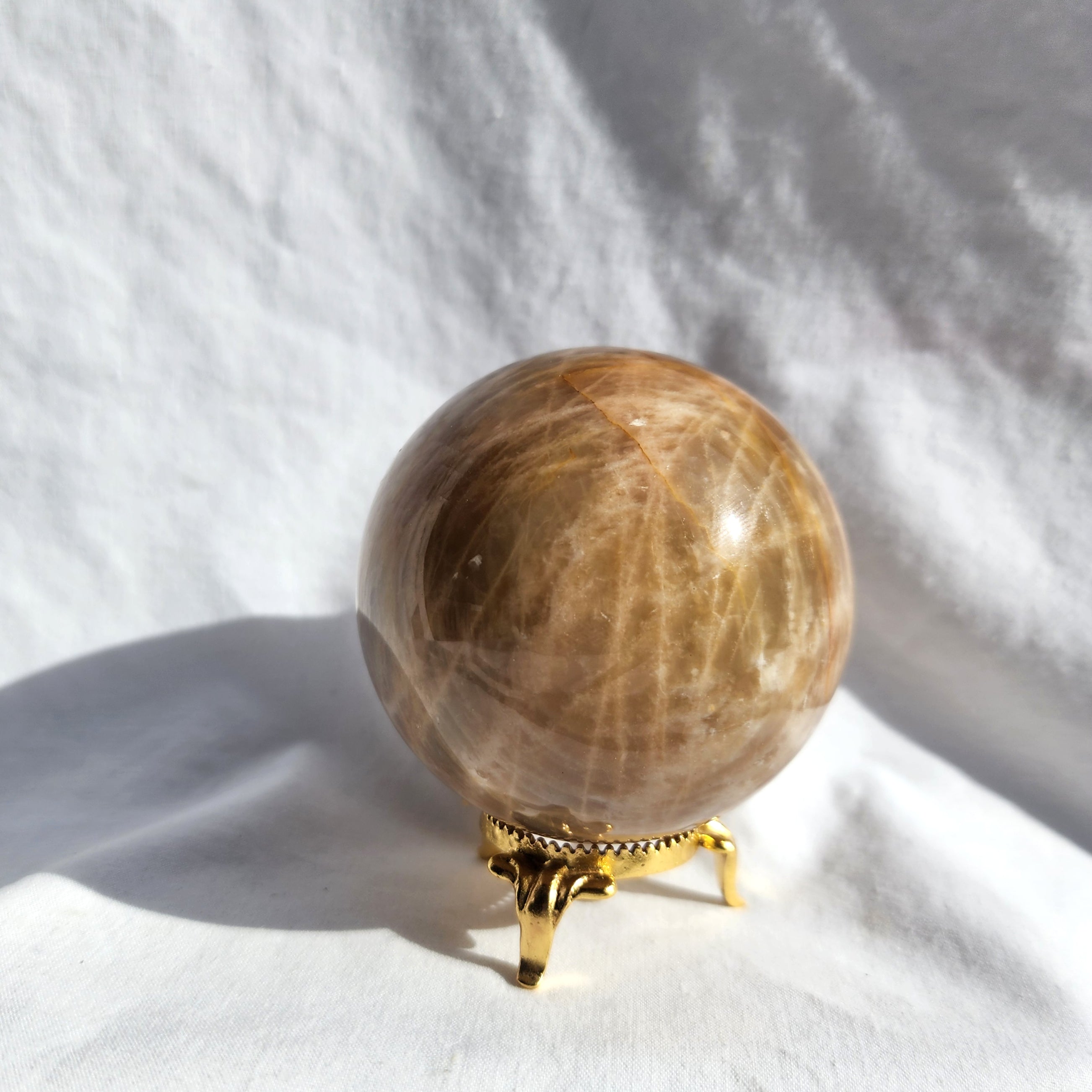 Peach Moonstone Sphere