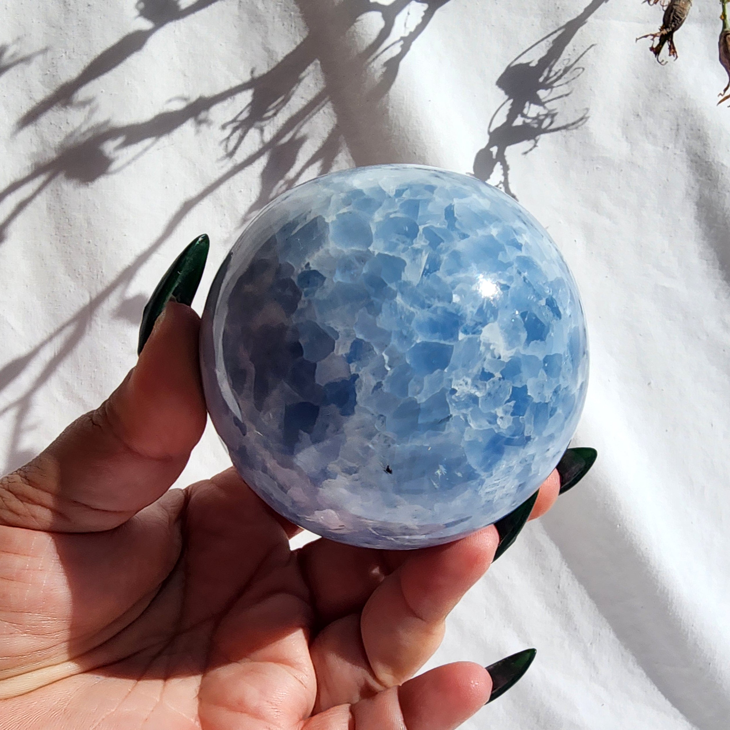 Blue Calcite Sphere